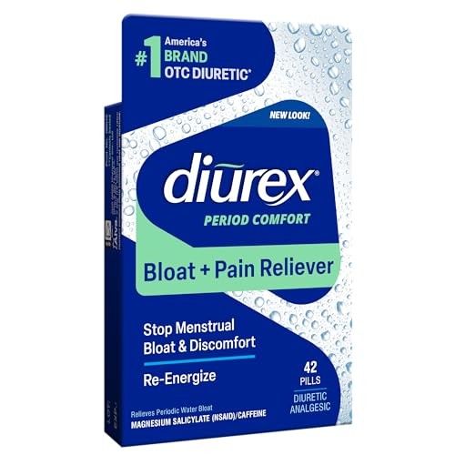 Diurex Water Pills + Pain Relief - Relieve Water Bloat, Cramps, & Fati