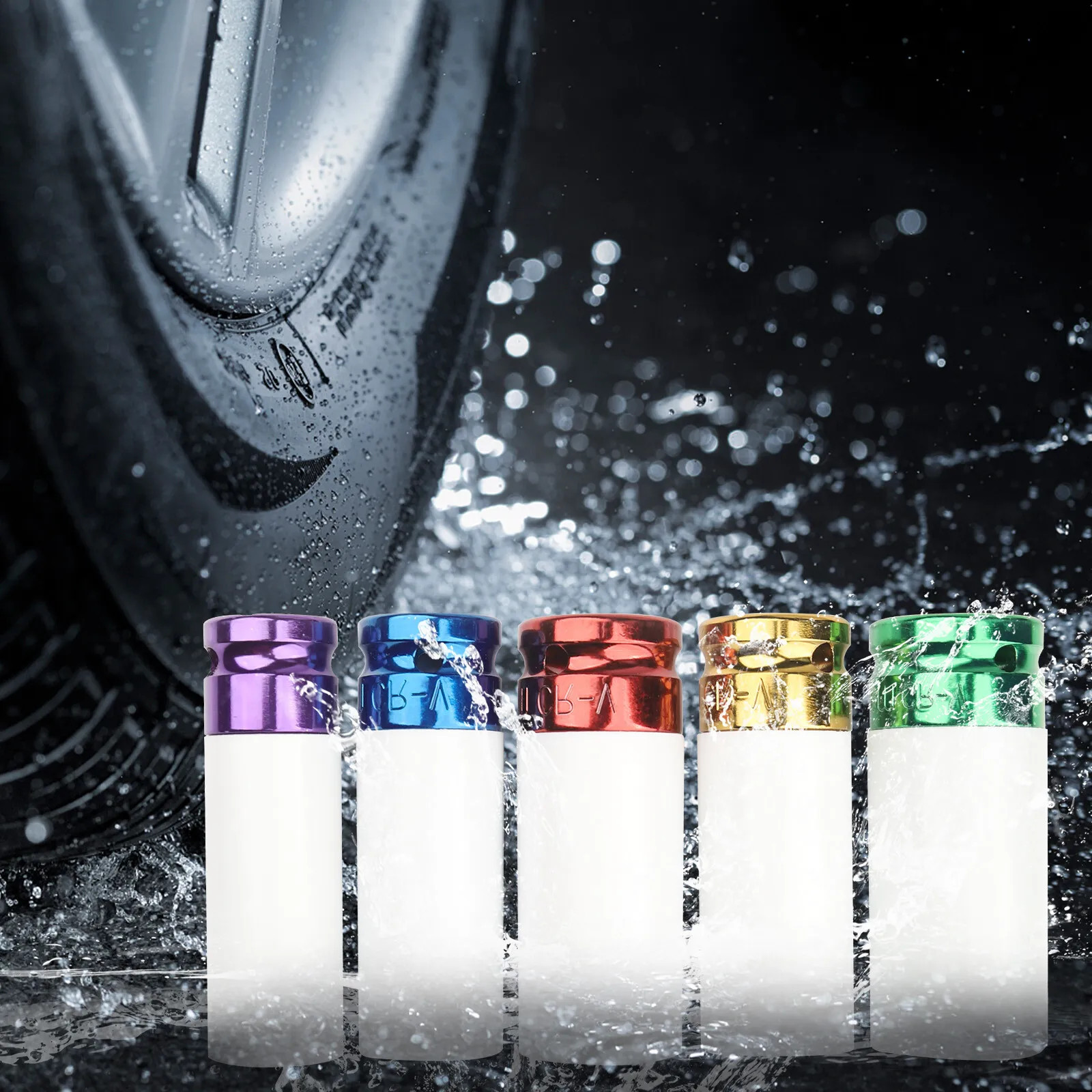 1/2" Drive Lug Nut Impact Socket Set Thin Wall Deep Wheel Protector Tool 5-Piece