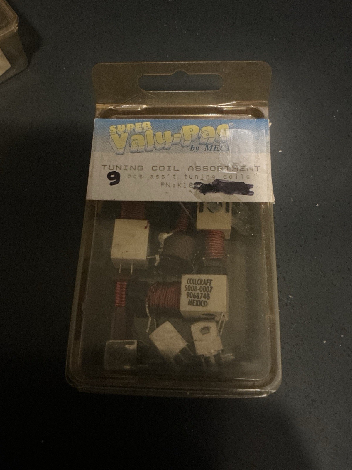 VINTAGE TUNING COIL VARIETY PACK ASSORTMENT. 9 EACH STEREO, RADIO, TV, ARCADE