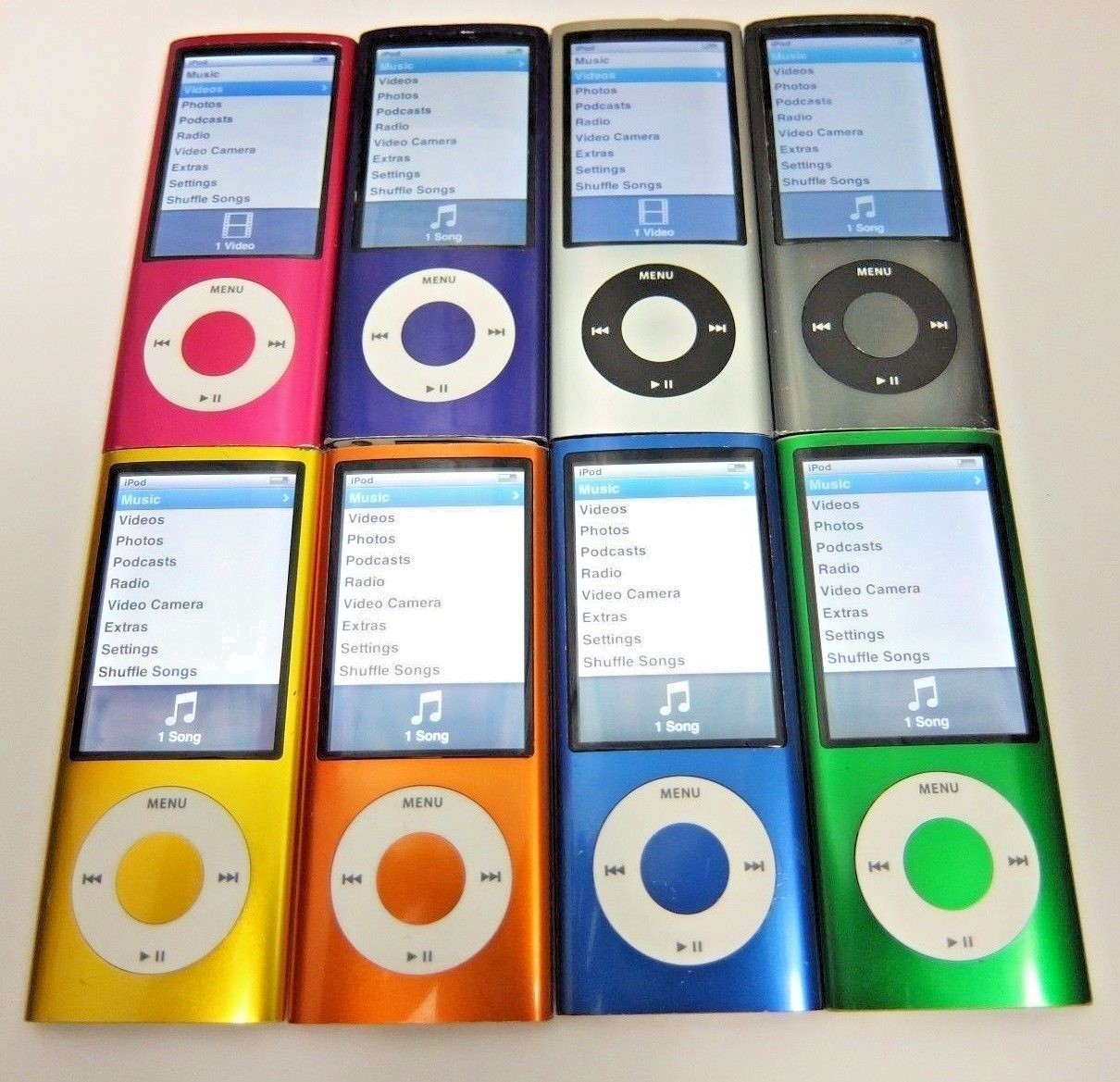 Apple iPod Nano 5th Generation 8GB 16GB All colors With New Battery