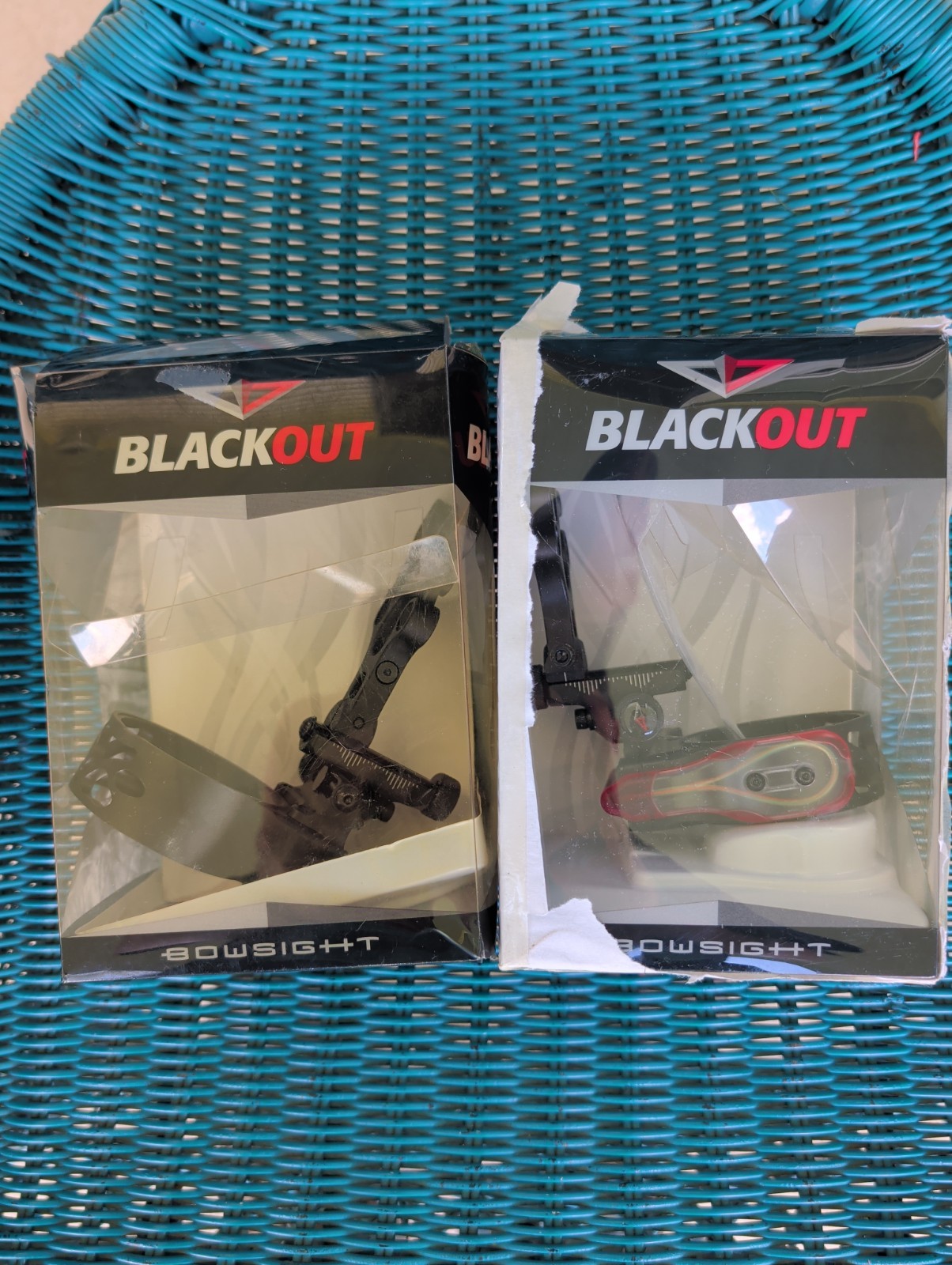 Lot 2 Open Box Blackout Bowsight Bow Hunting Shooting Accessories Right 7 Pin