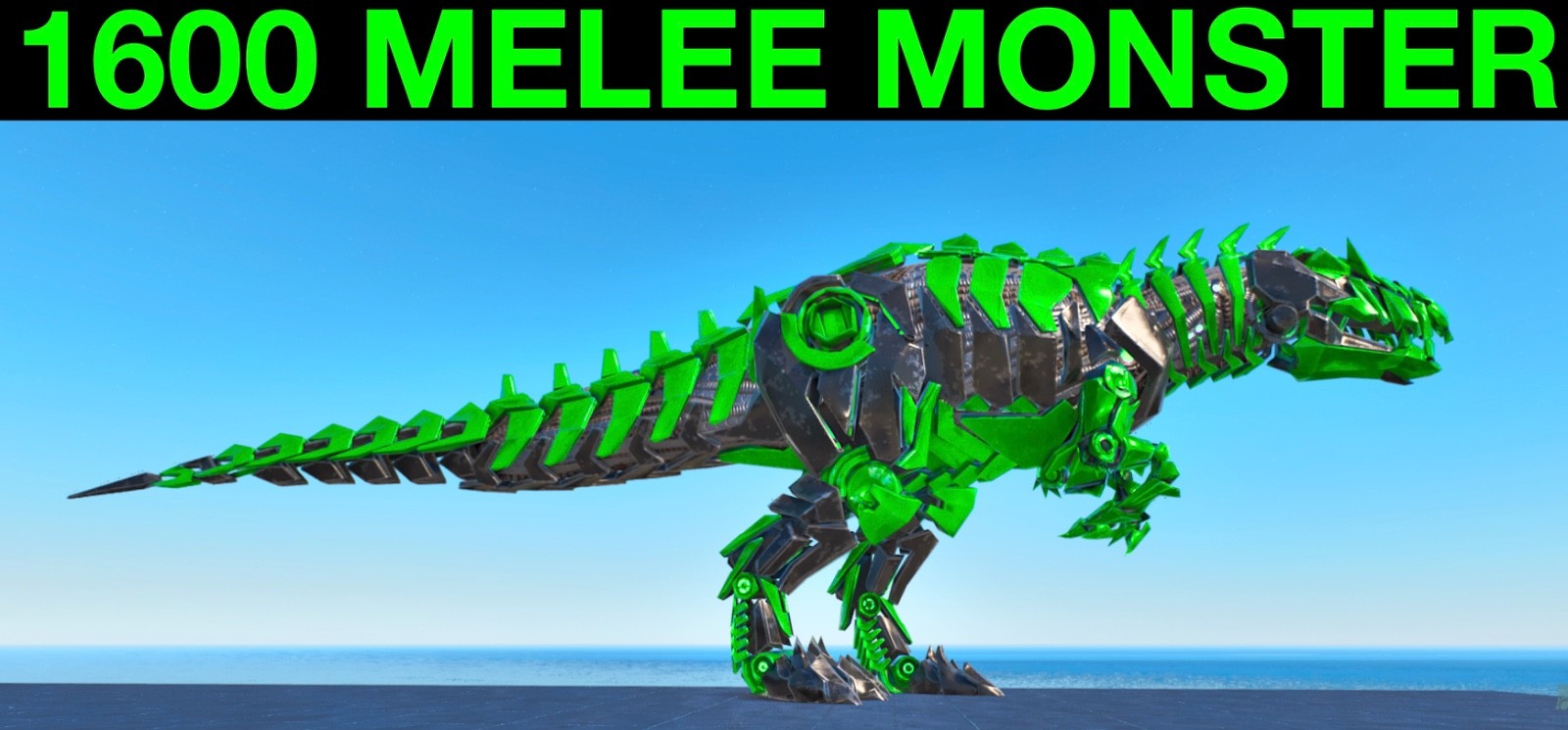 TOP STATS 1600 Melee Monster Tek Giga Ark Survival Ascended PVE ASA