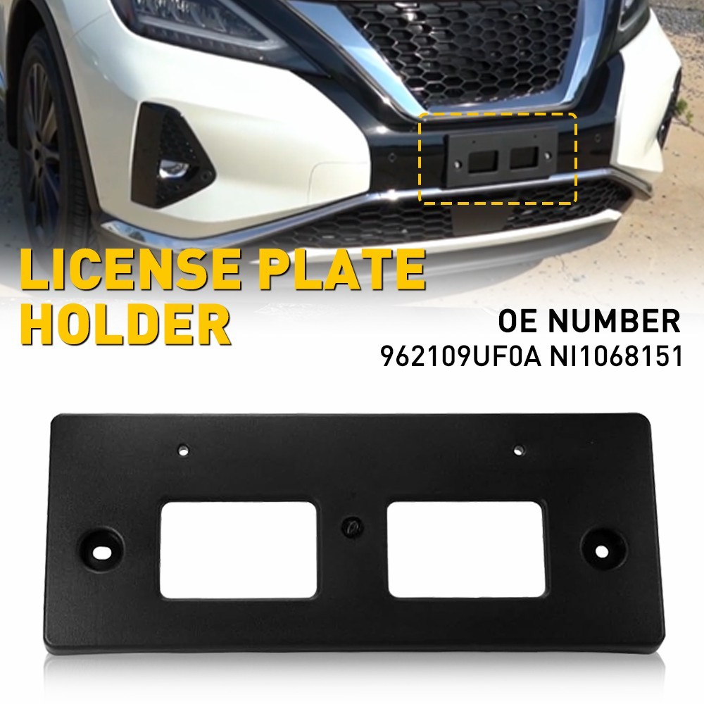 For Nissan 2019-2023 Murano Front License Plate Frame Holder Mounting Bracket
