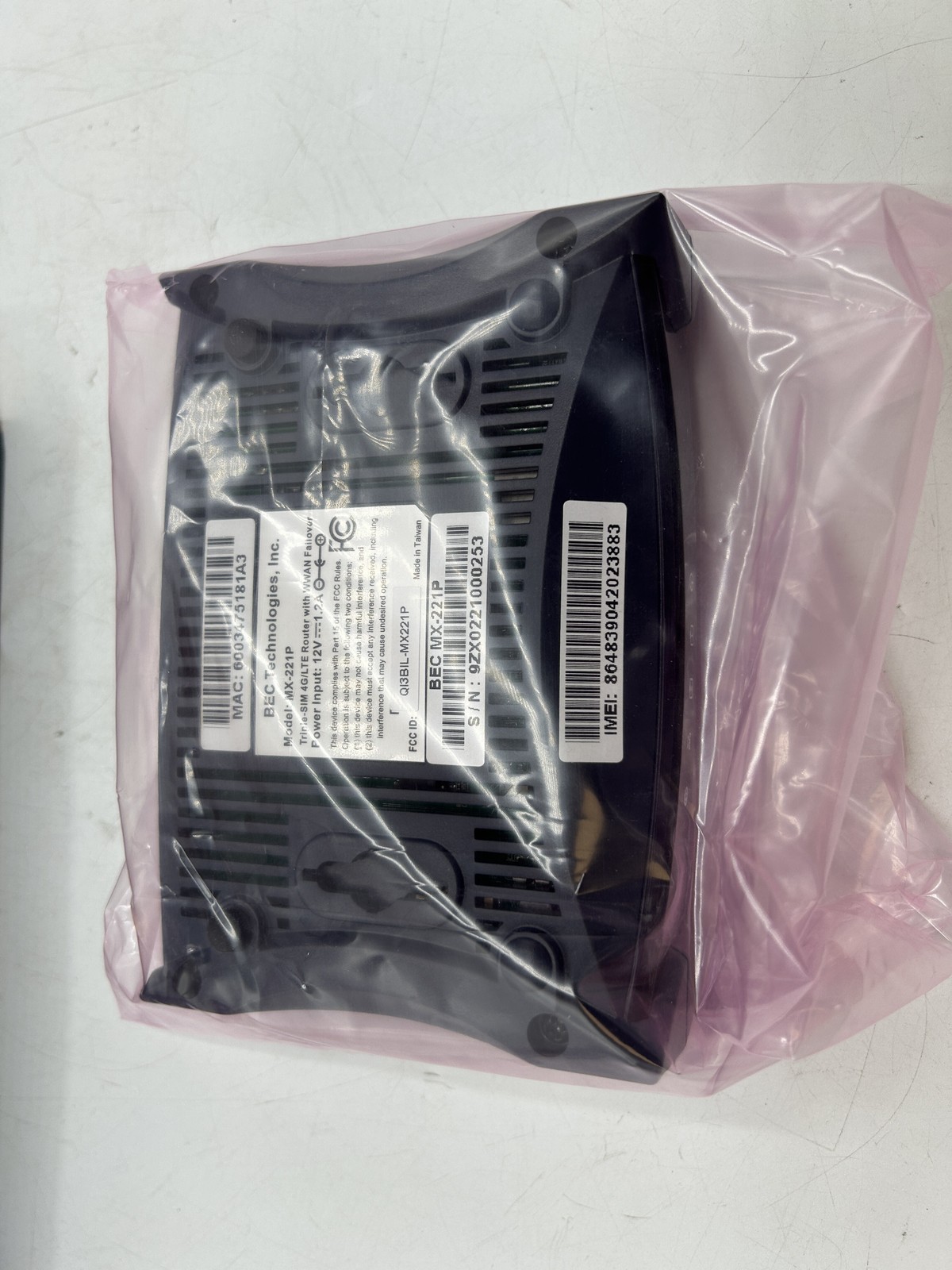 RESET Bec Technologies MX-221P 3 SIM Cellular Ethernet Wireless Router - FREE SH