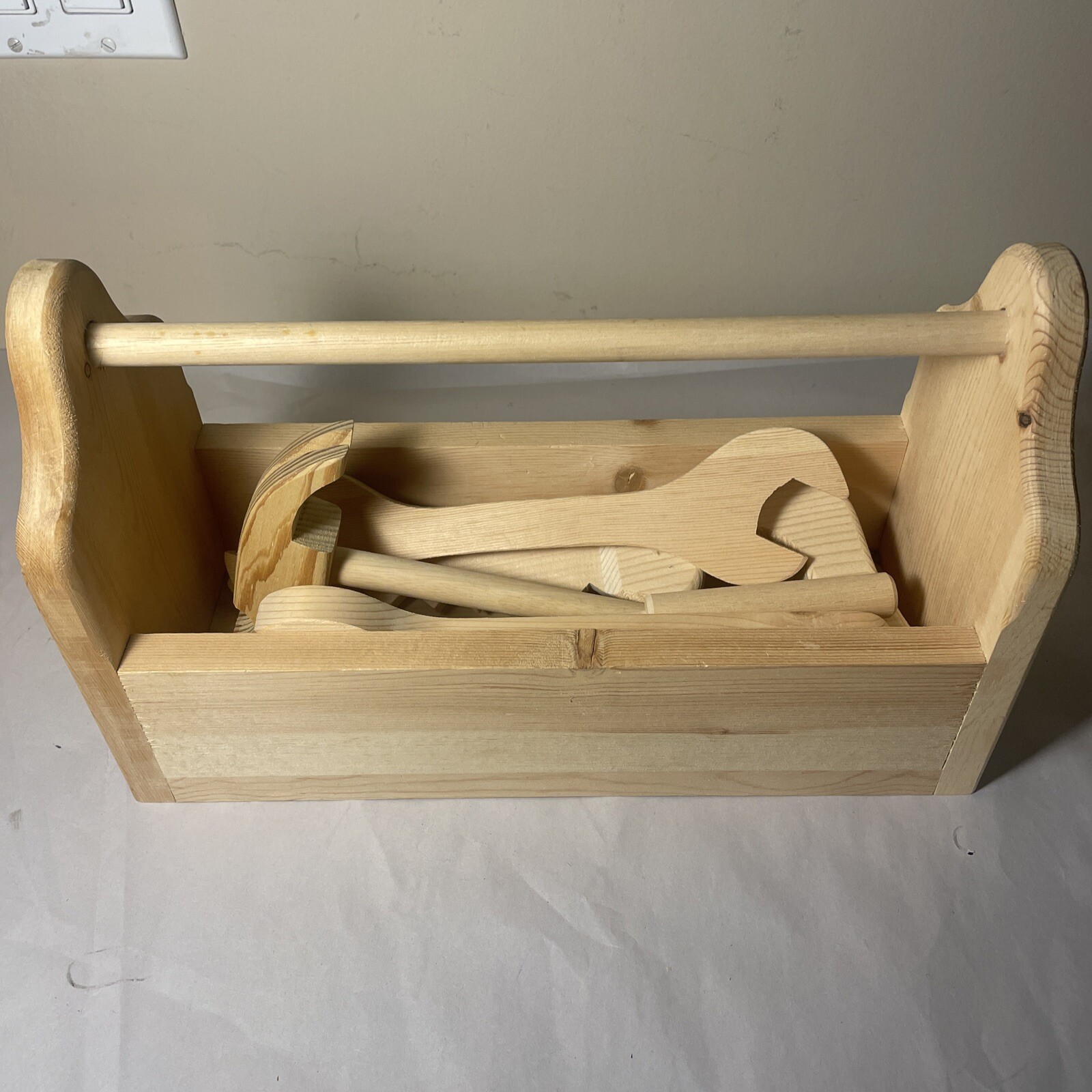 Tool Kit Wooden Tool Set for Kids Construction Paintable/Stainable