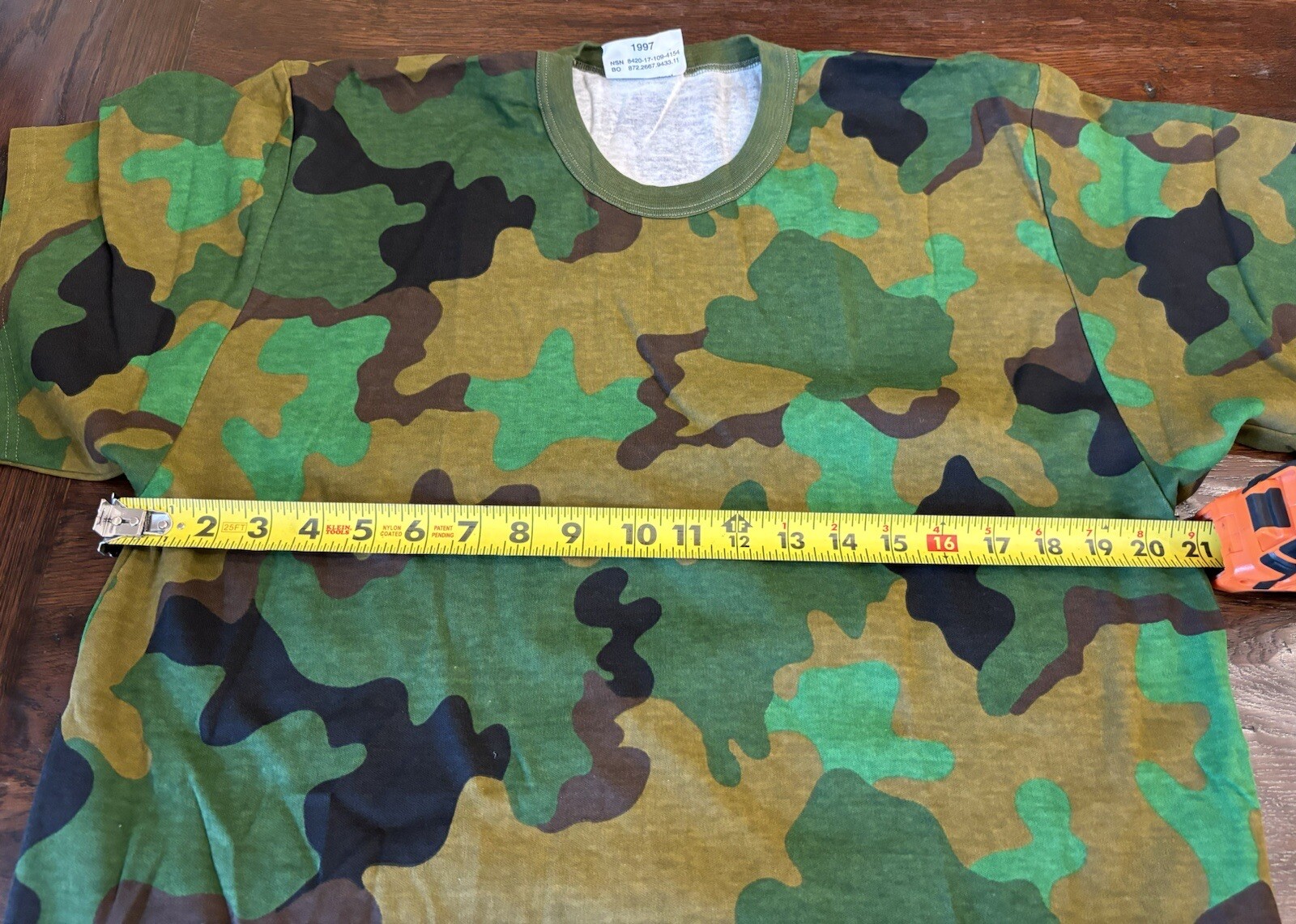 Dutch Netherlands Army Tropical T-Shirt Large 1997
