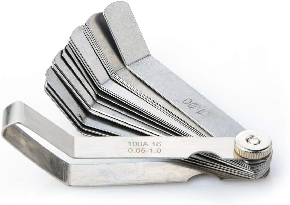 1 PCS 100A16 0.05-1Mm Thickness Curved Steel Gapped Metric Filler Feeler Gauge T