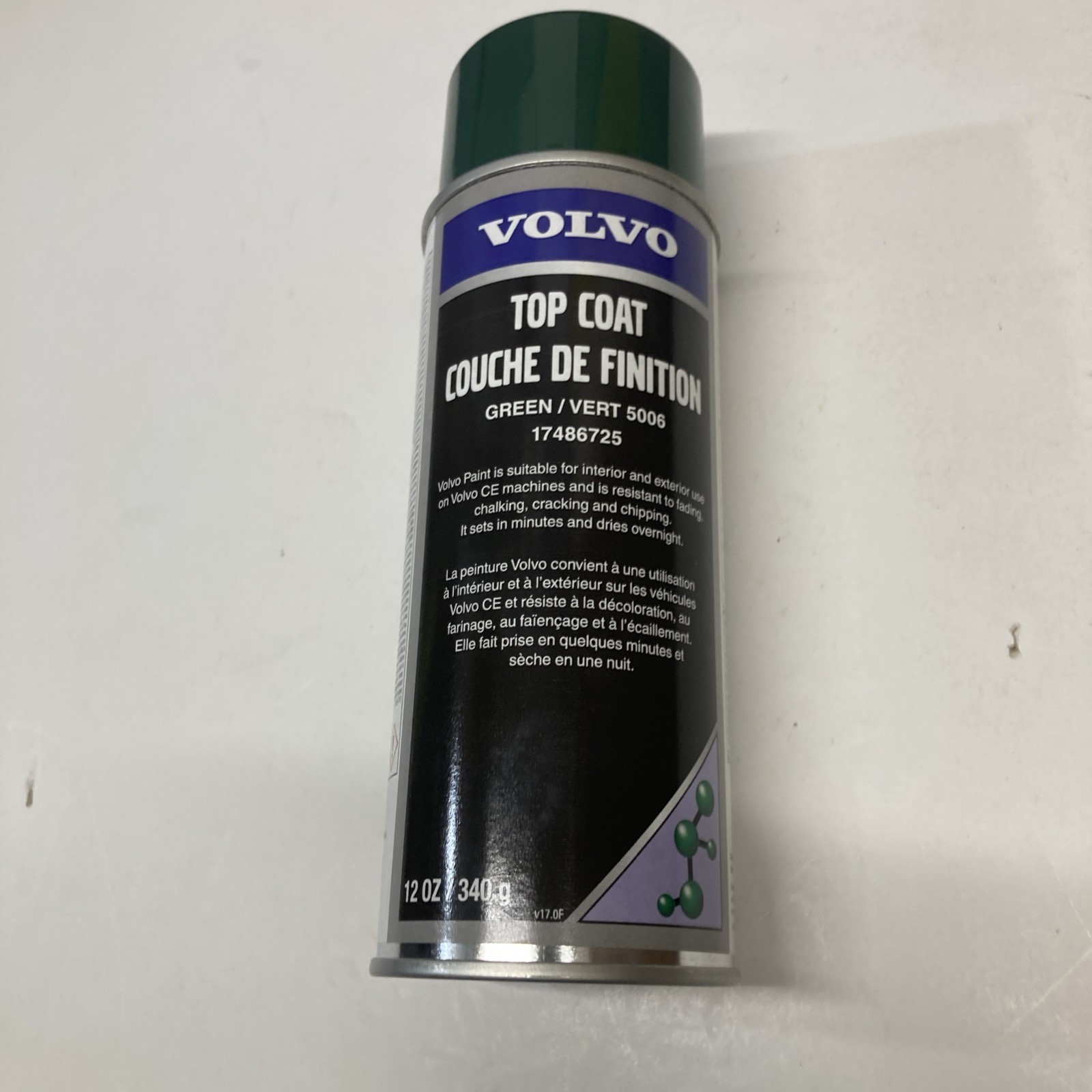 Oem Volvo Green 5006 Spray Paint 17486725 Genuine Top Coat 12 Oz Can