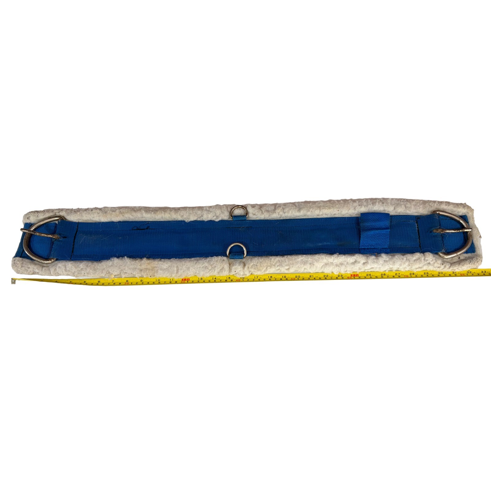 32" Western Fleece Horse Cinch, Blue