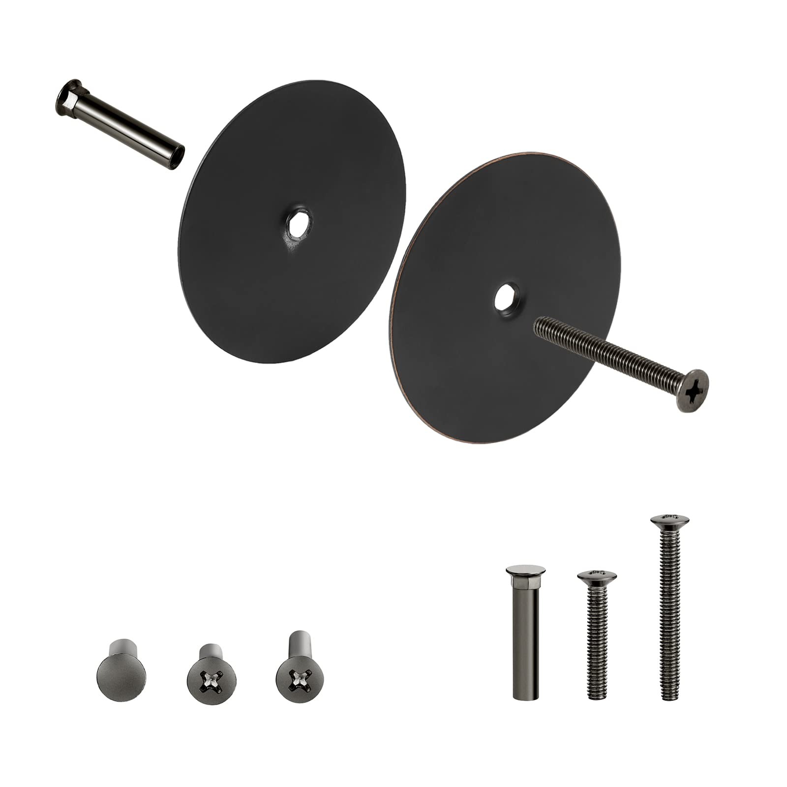 NAUBEA 1 Pack Door Hole Cover Plate Oil Rubbed Bronze