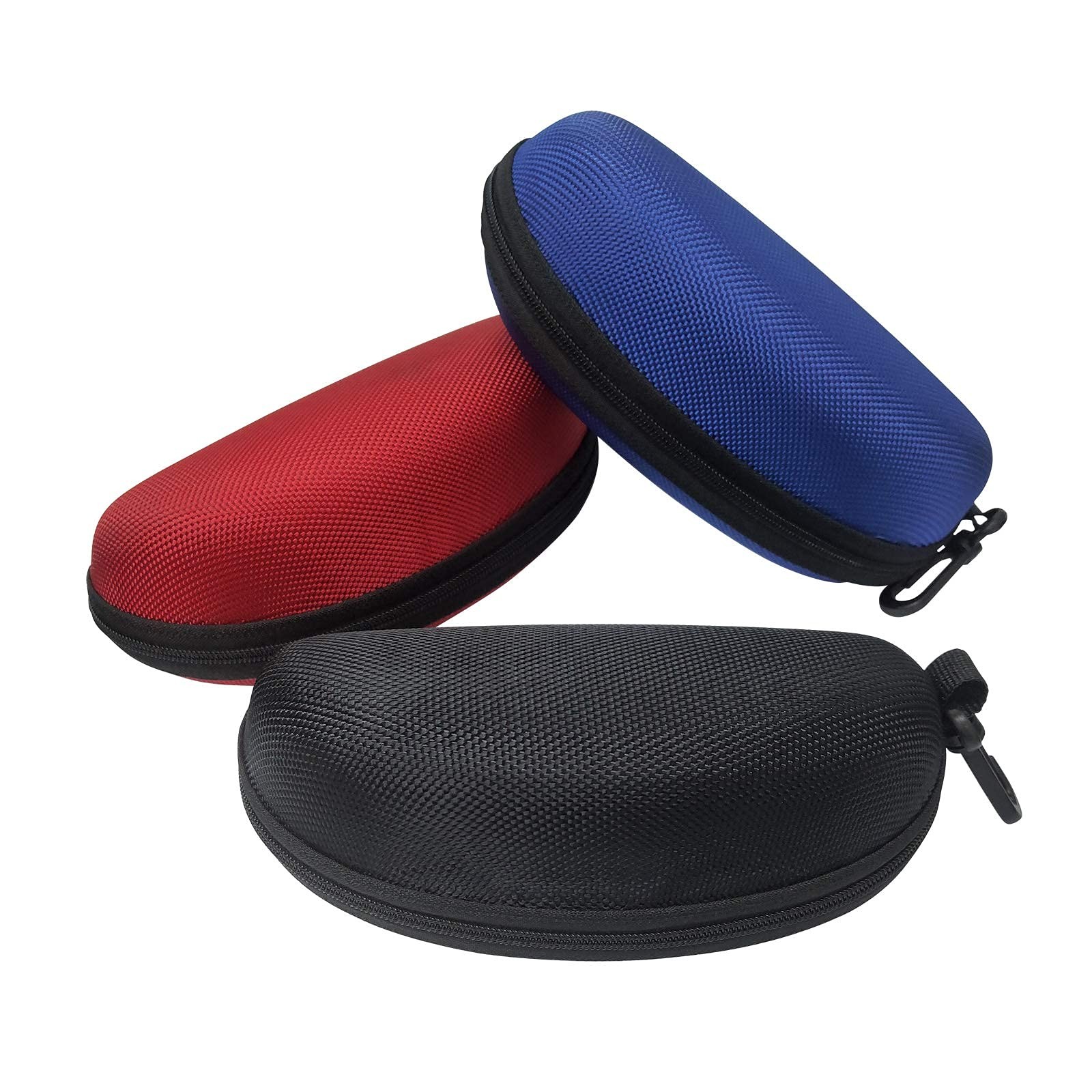 3 Pack Sunglasses Case, Eyeglasses Case for Men and Women, Portable Zi