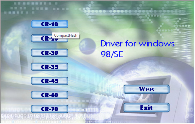 Sakar CR-10 20 30 35 45 60 70 CompactFlash Card Reader Software CD-ROM (2003)