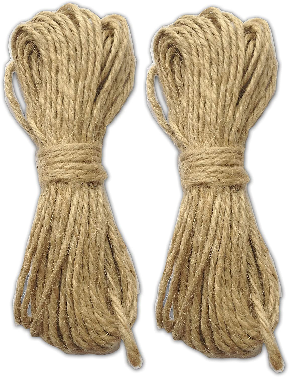Jute Rope 2.5mm 90ft Natural for Large Clothespins