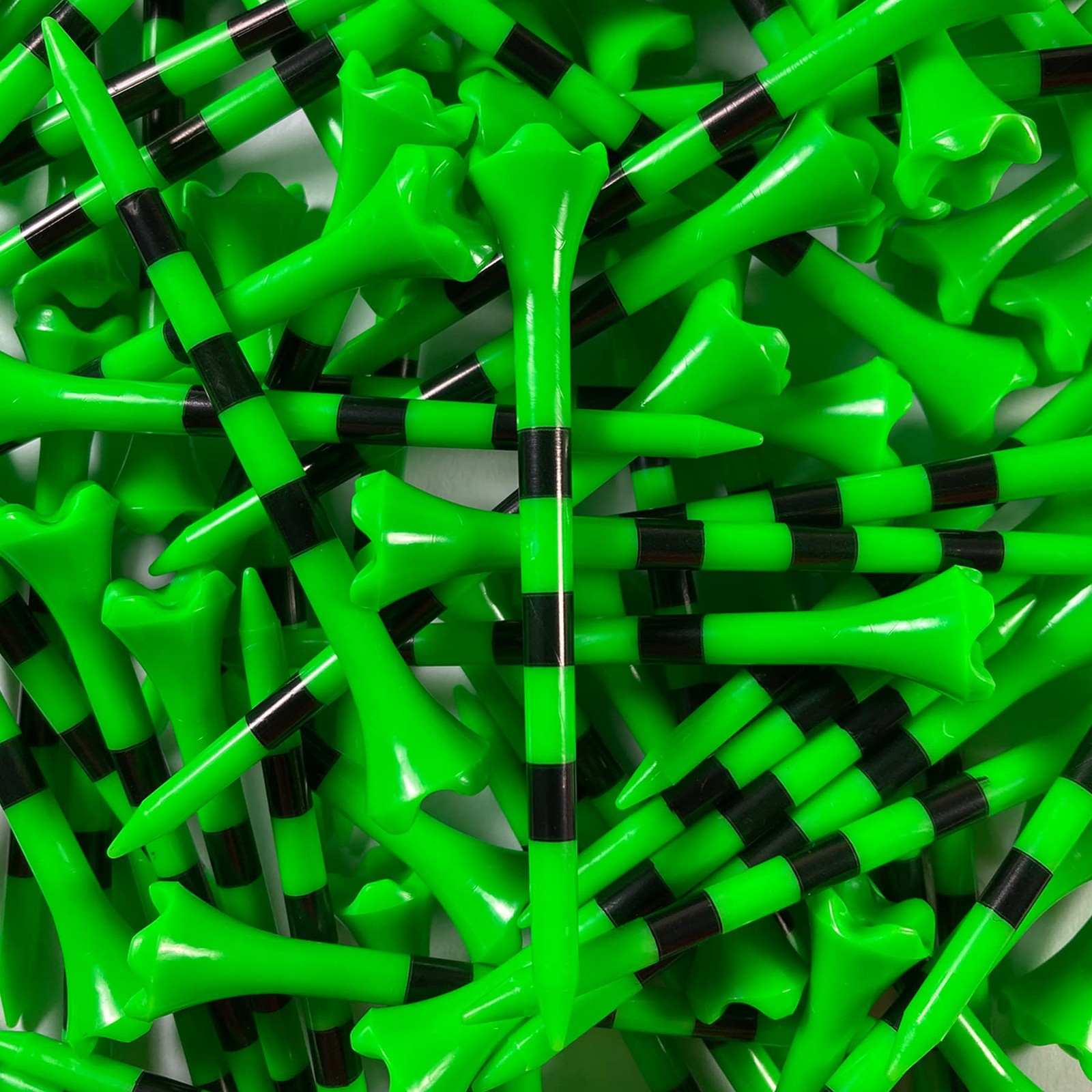 100 PCS Pride Performance Golf Tee Striped 31/4 Inch Plastic Accessories