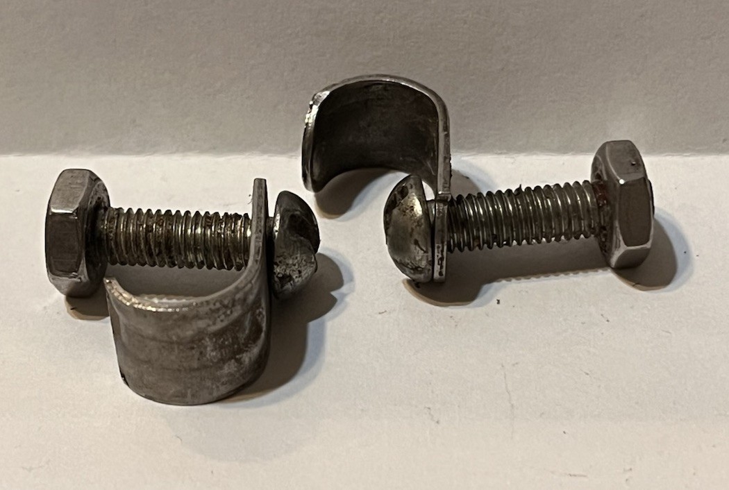 Frame mounted pannier clips--- fasteners---hooks