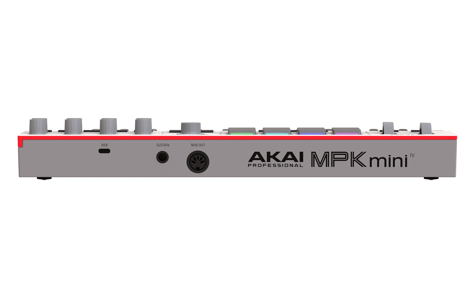 Akai Professional Mpk Mini 4 Compact Midi Controller (White)