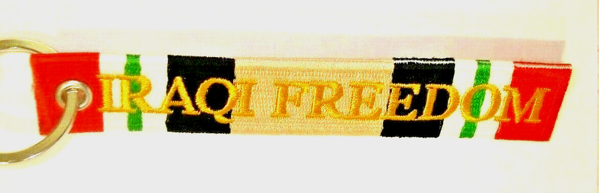 IRAQI FREEDOM VETERAN  Embroidered Keychain Key Chain