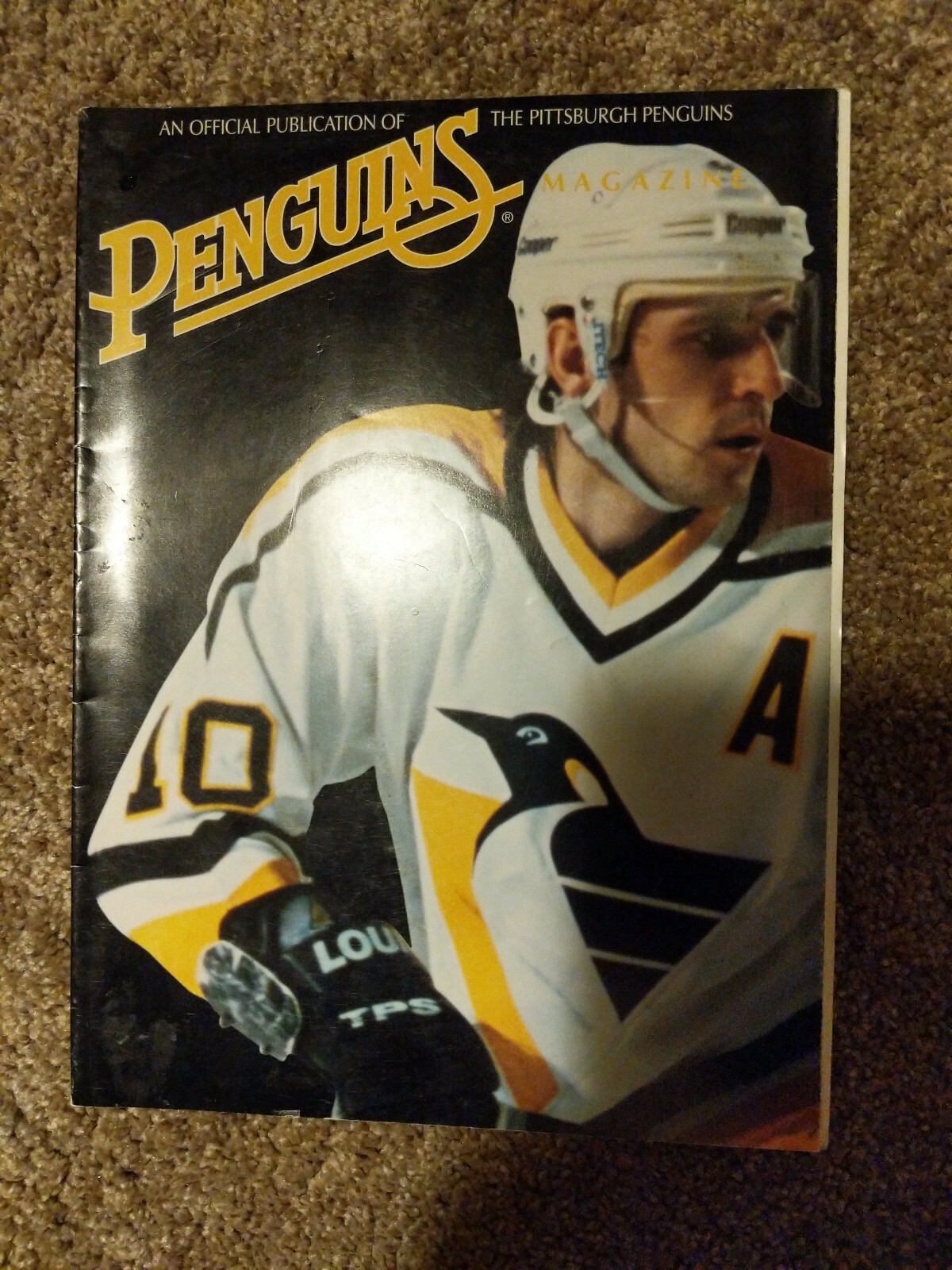 1995 Pittsburgh Penguins Vs Anaheim Mighty Ducks Program RON FRANCIS Cover