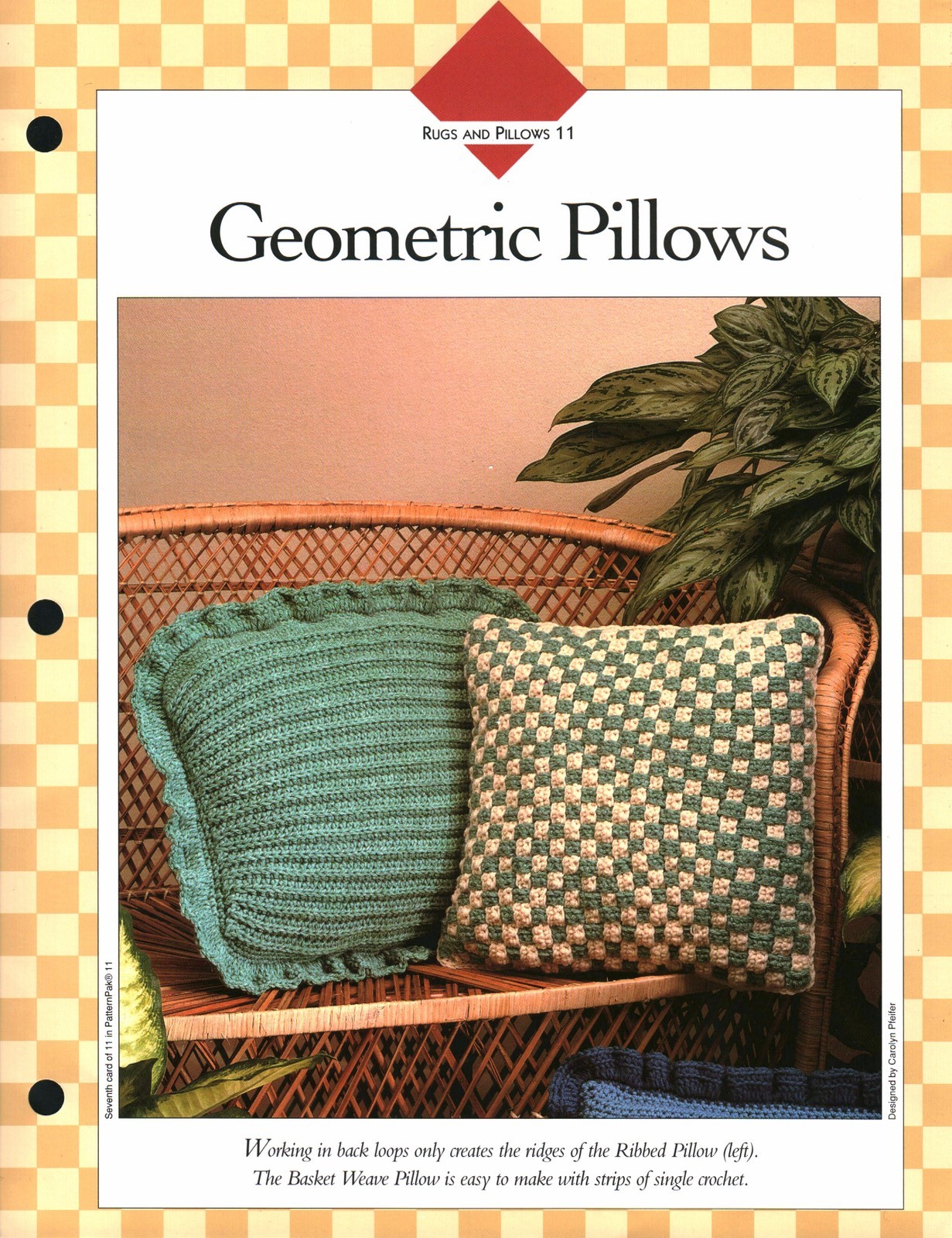Geometric Pillows - Rugs & Pillows 11 | Vanna Crochet Faves 85110-G