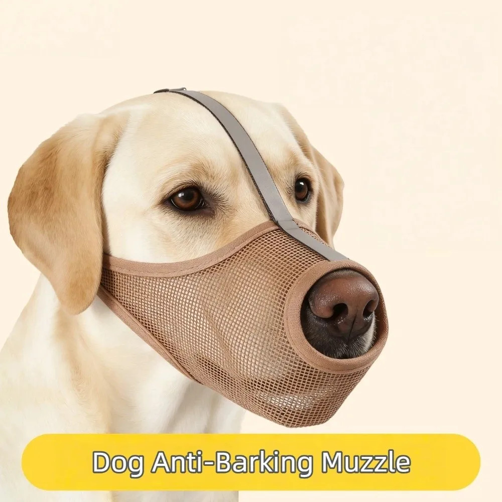 Portable PVC Dog Muzzle Washable Multi Size Puppy Mouth Cover Breathable Prevent
