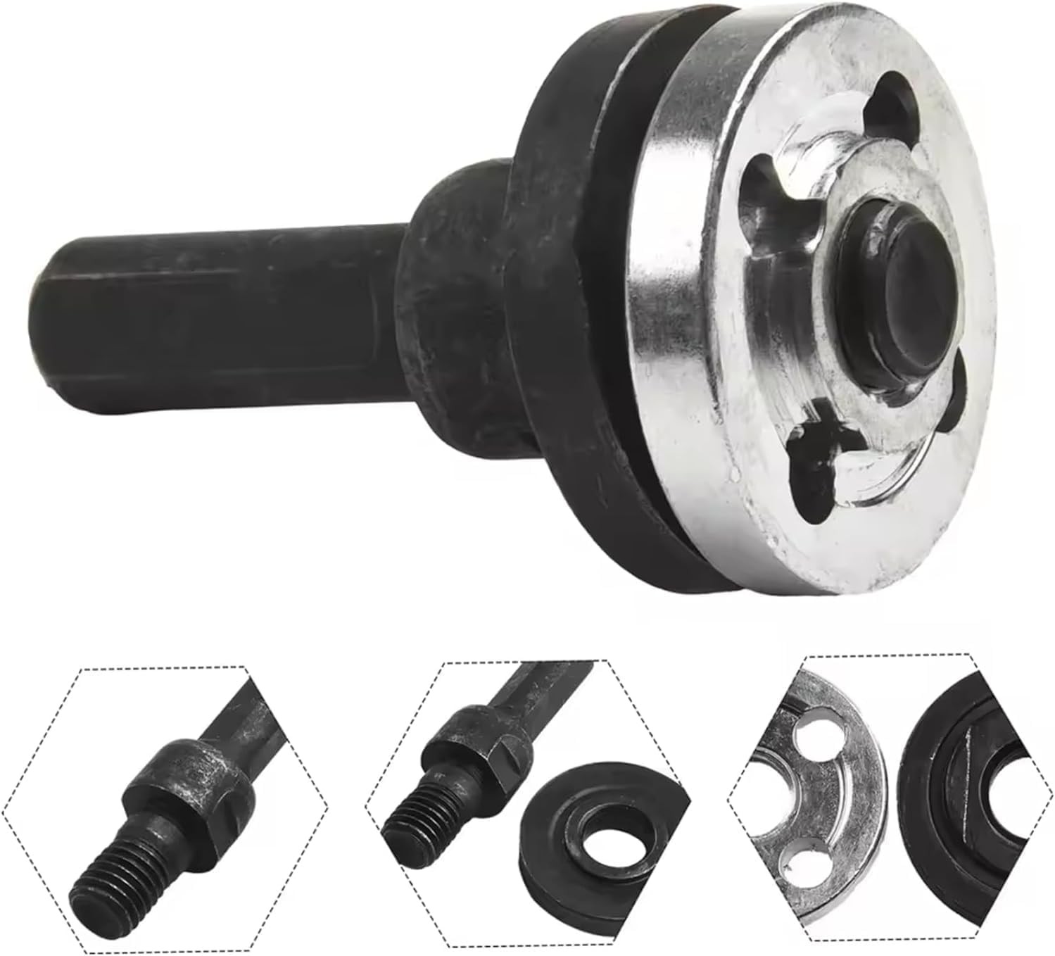 10Pcs Electric Drill Angle Grinder Connecting Rod Set, 10mm Adjustable Rotary Dr