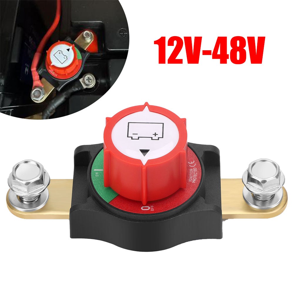 12V-48V Side Post Battery Disconnect Switch Kill Cut Off Switch for Car RV Boat