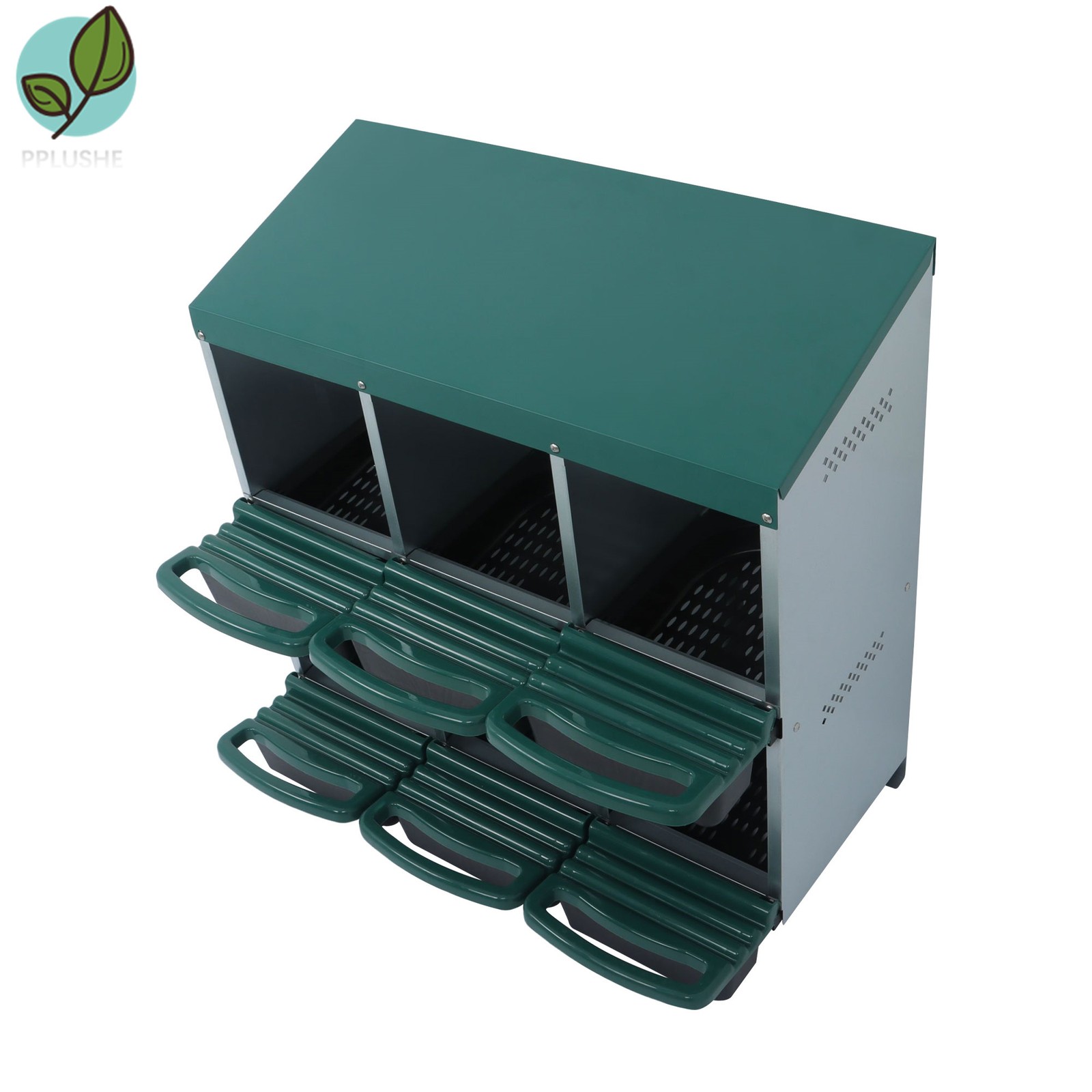 Better Environment 6 Hole Chicken Egg Laying Nest Box Nesting Boxes For Chickens