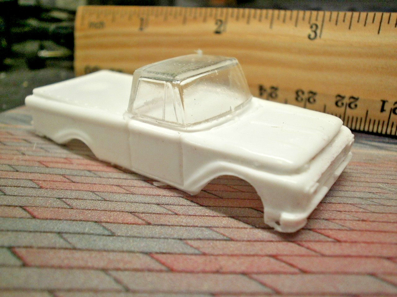 NEW Resin HO SLOT CAR scale 1962 F100 unibody pickup body t-jet mounts