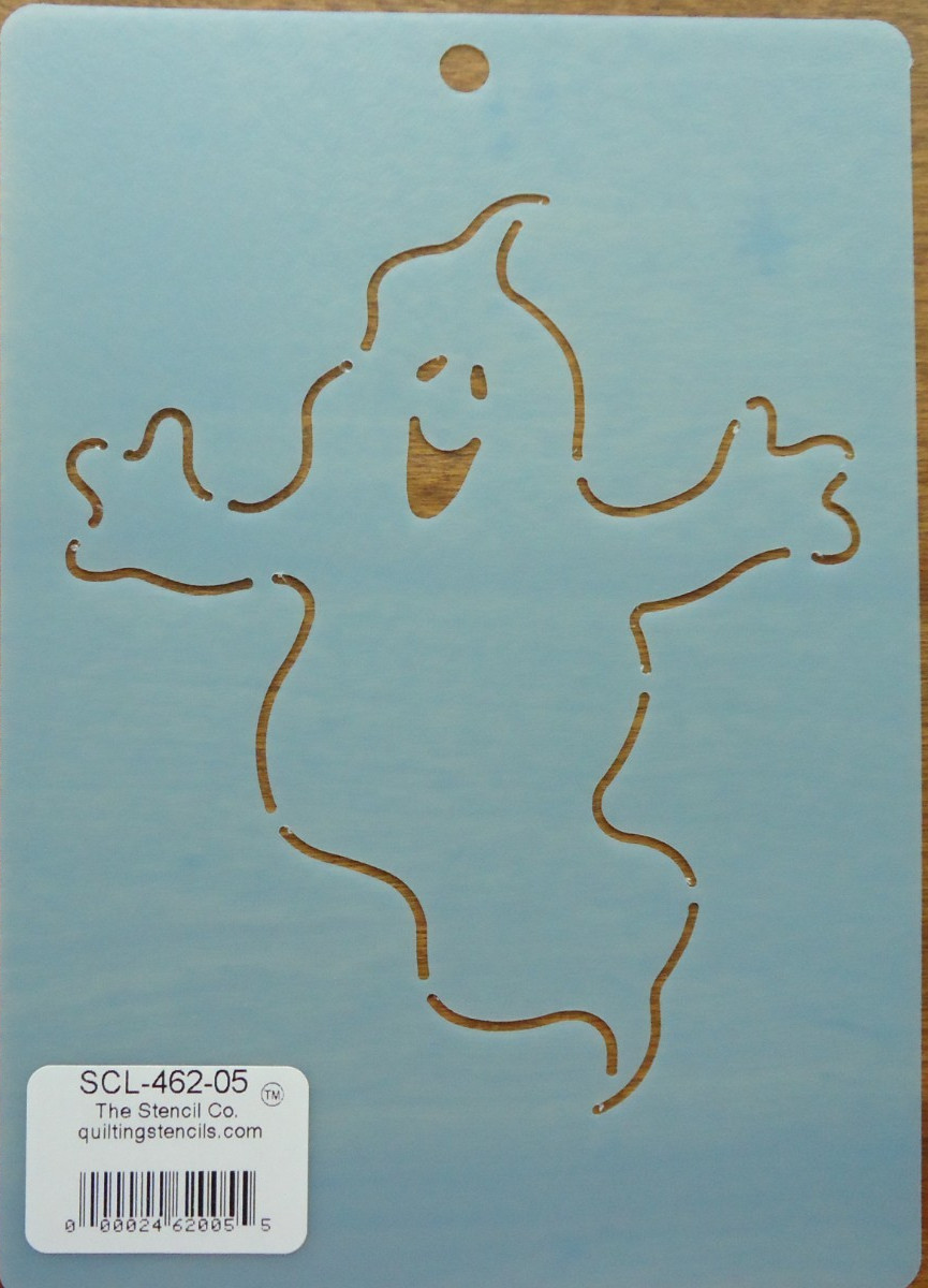 Stencil Quilting 5" Ghose Casper crafts Halloween QC template SCL-462-05 fall