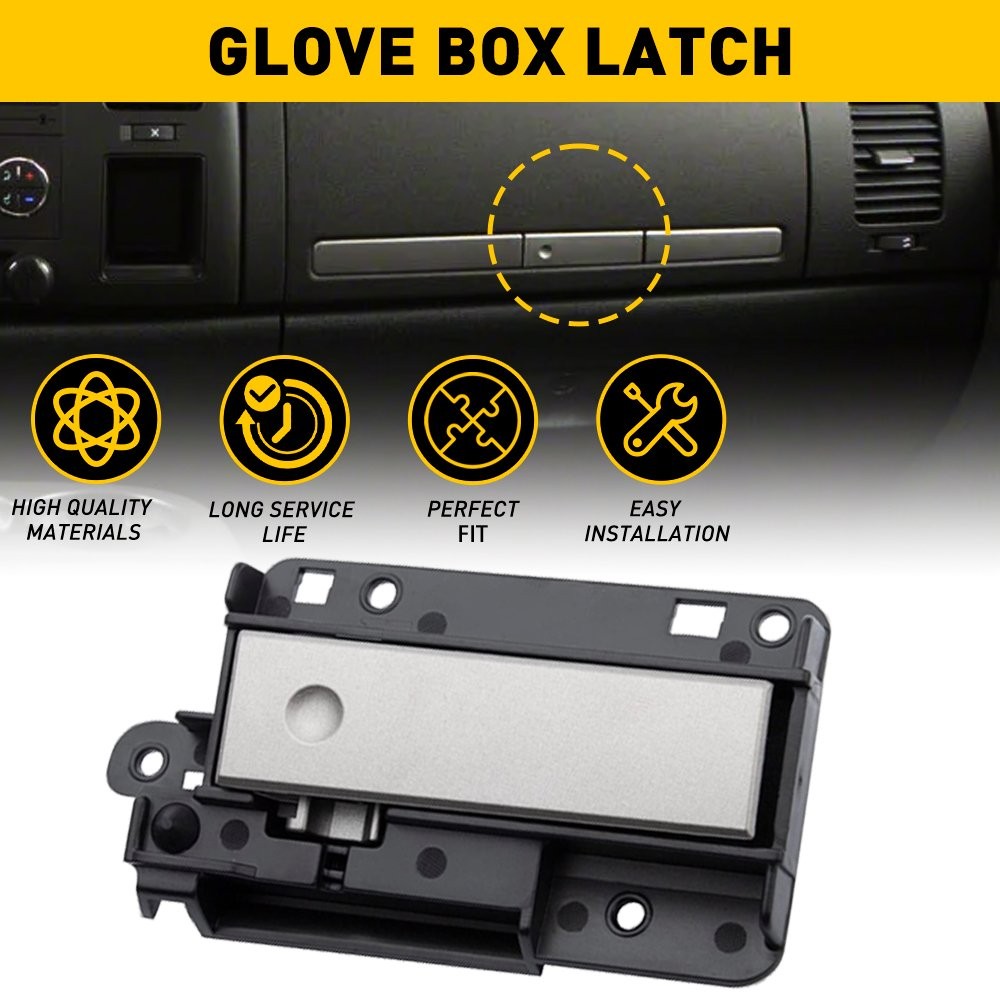 For 07-14 GMC Silverado Sierra Upper Dash Glove Compartment Door Latch Handle EV