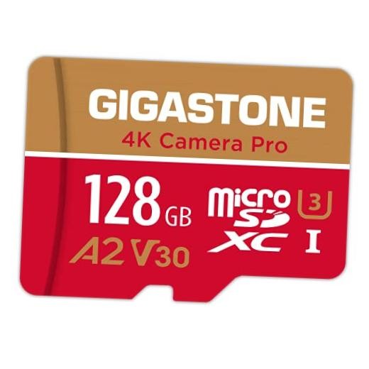 【5-Years Data Recovery】  128GB Micro SD Card, 4K Video Recording for GoPro,