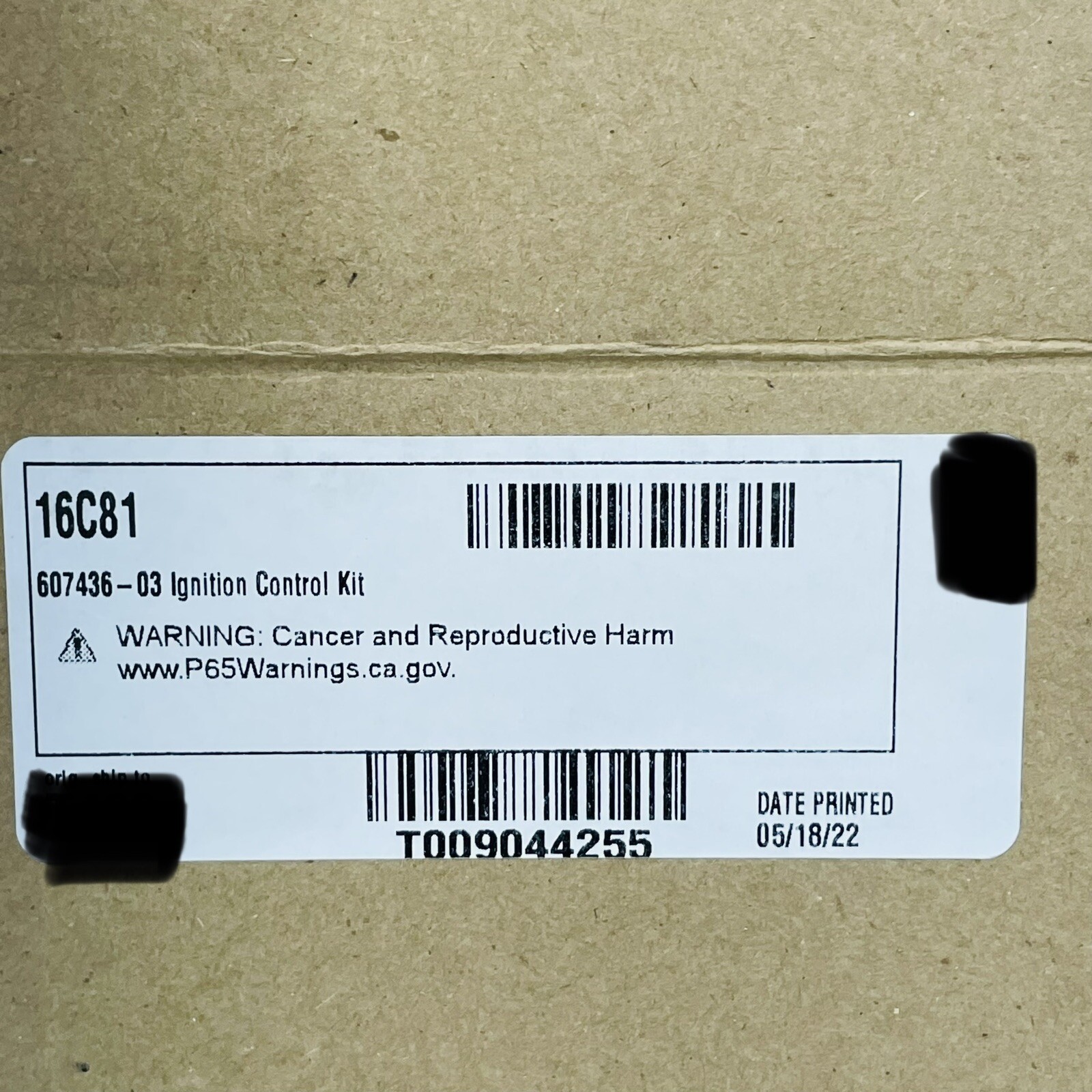607436-03 IGNITION CONTROL KIT 16C81
