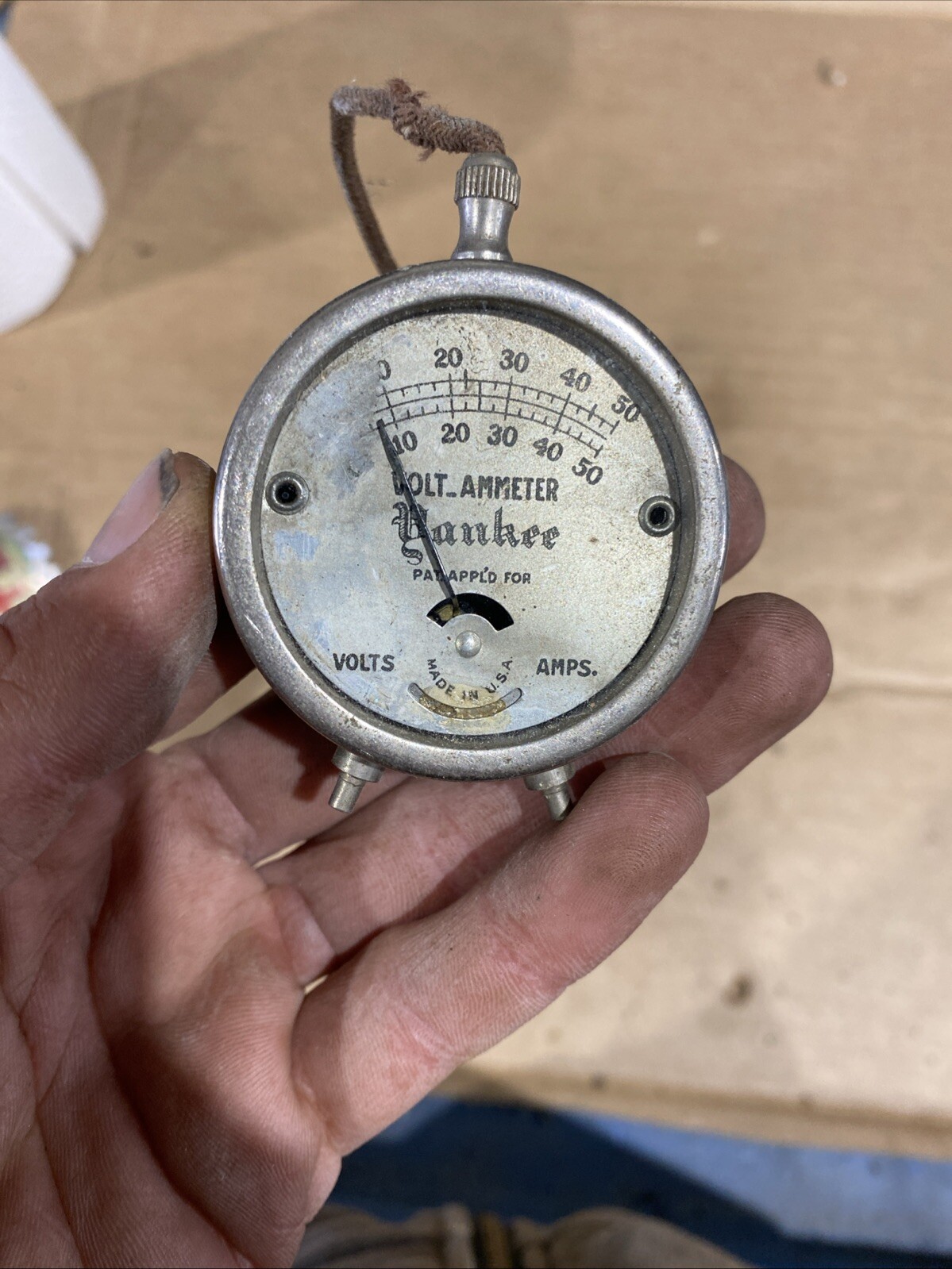Steampunk Yankee DC Voltmeter A34