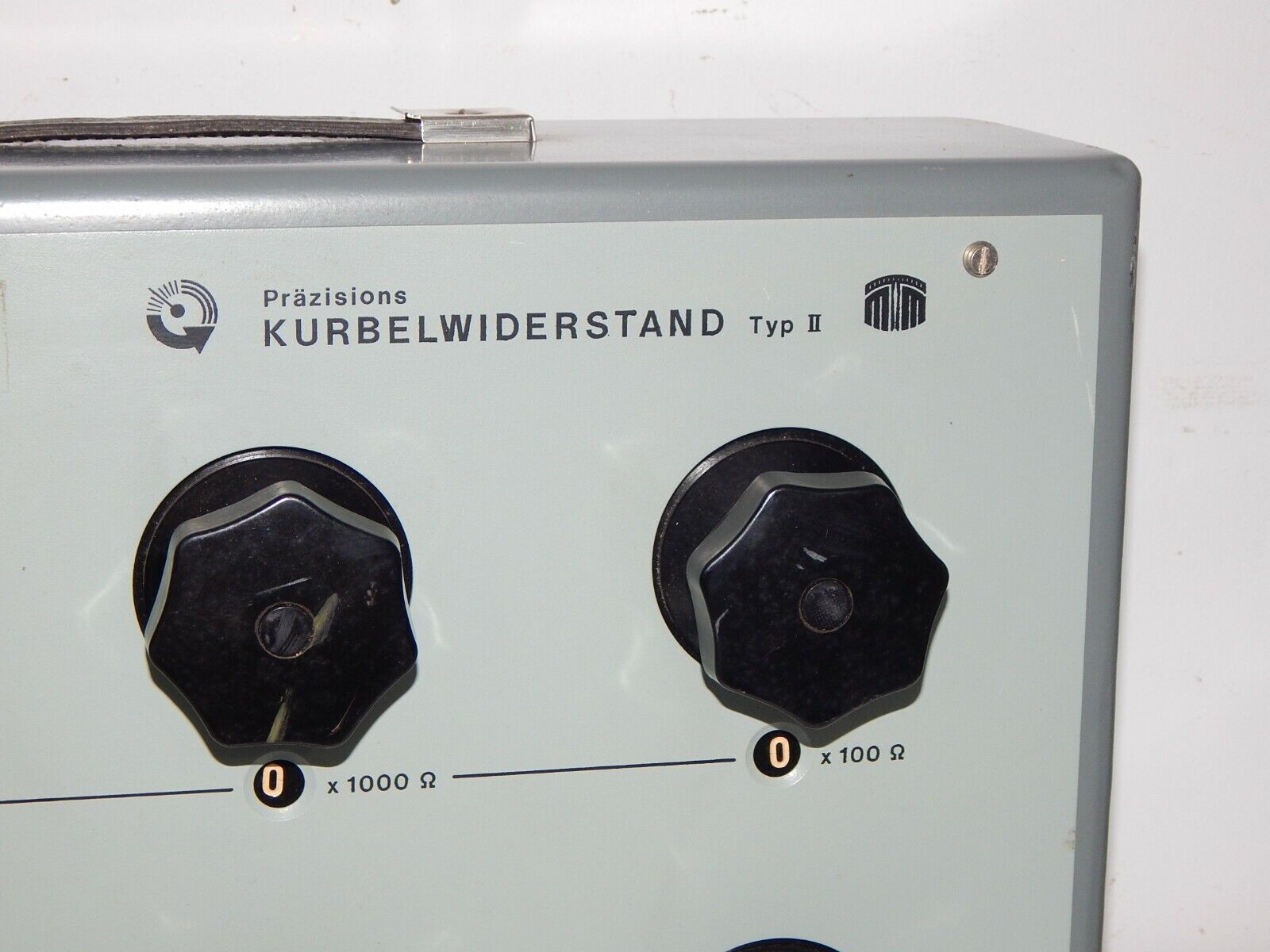 Measuring device precision crank resistance Type II VEB resistance box...