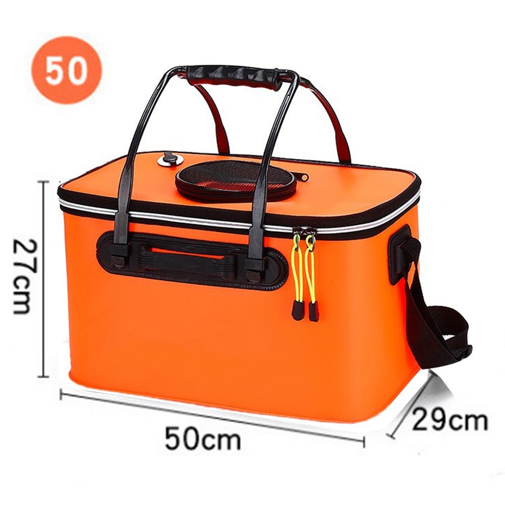 Lightweight Folding EVA Fishing Bucket 40x24cm 45x25cm 50x27cm for Daily Use