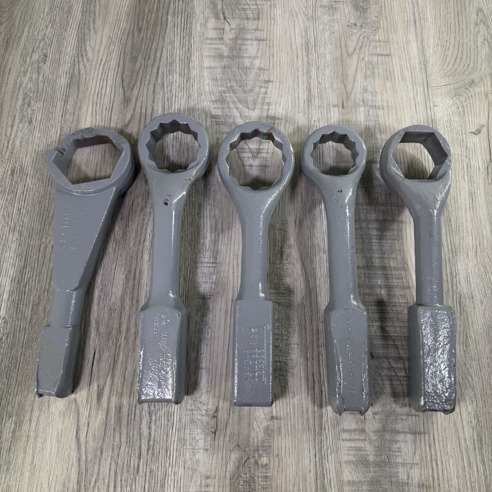 Slugging Striking Wrench Set Of 5 2 3/16, 2 3/8, 2 1/2, 2 3/4, 3 1/8 Misc Brands