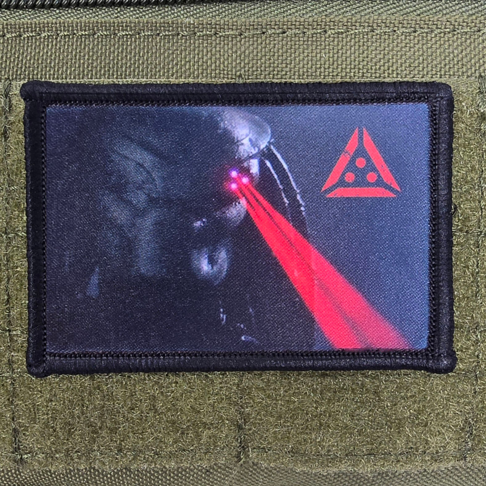 Predator Patch Moral Tactical Military Army USA Flag Hook & Loop 3x2