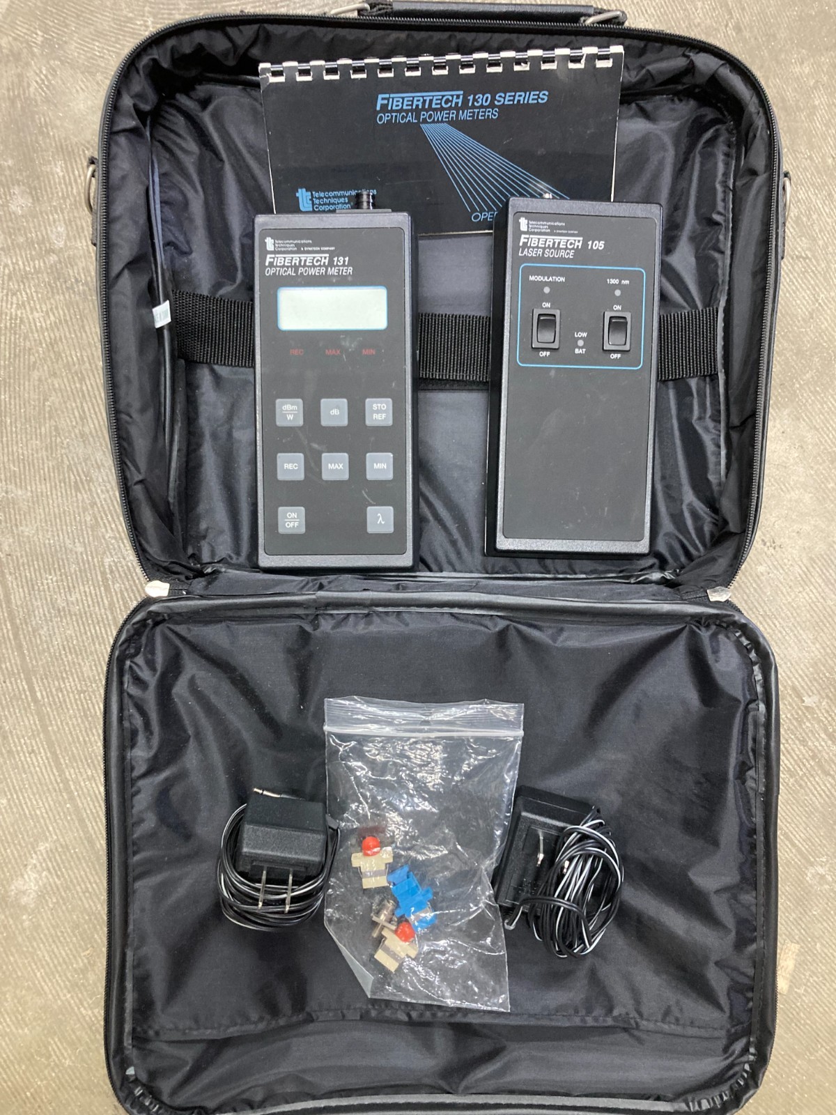 Fibertech 130 optical power meter