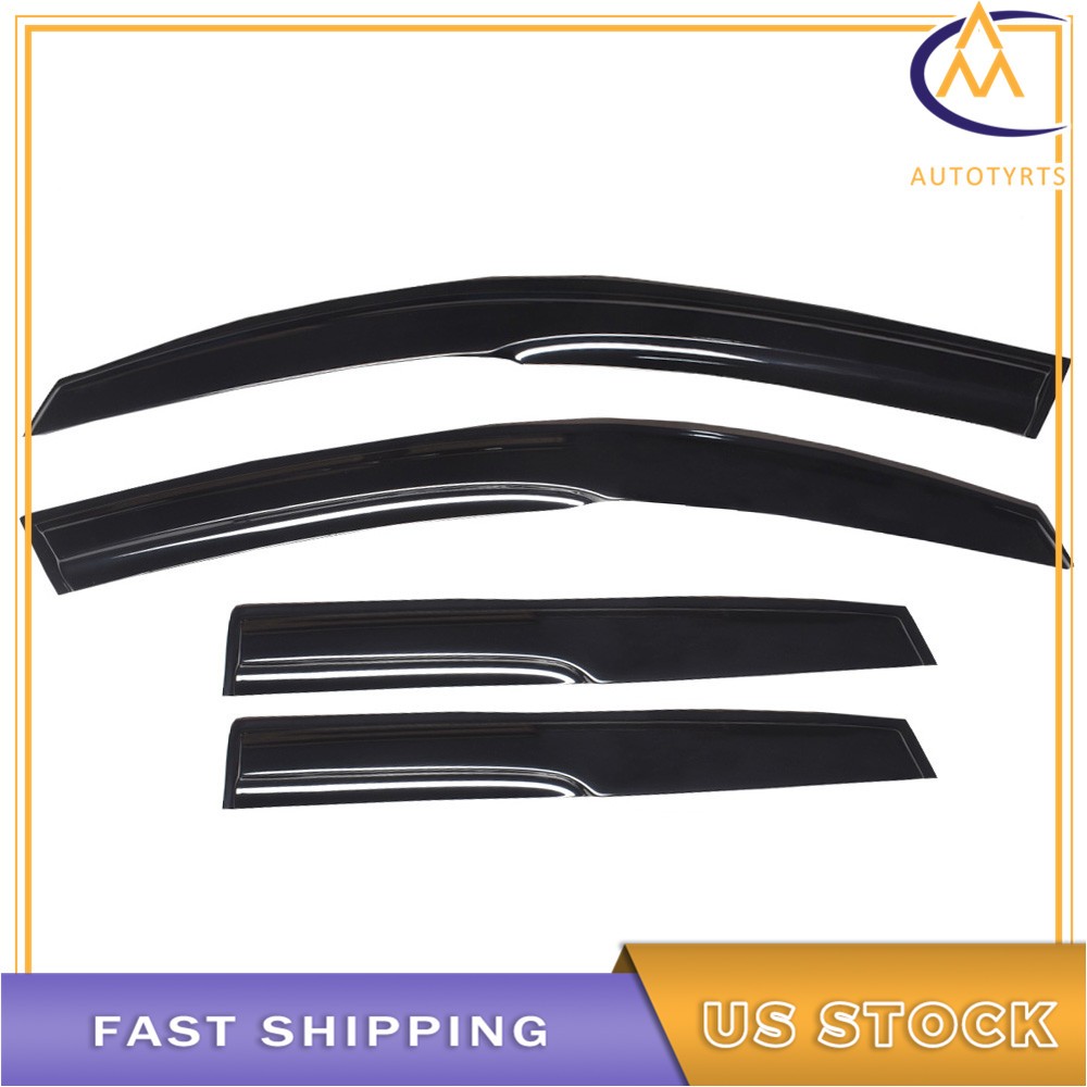 4 x Window Visors Rain Guard Vent Guards For 2004 2005-2008 09 Mazda 3 Hatchback