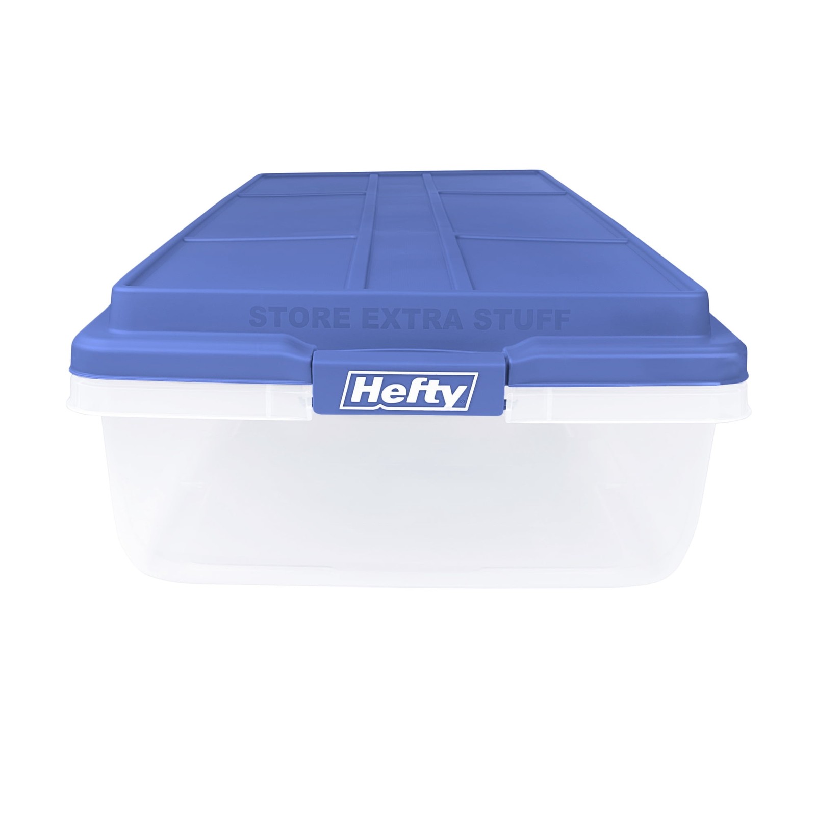 Hefty, 63 Quart Clear Storage Bin, Latched Storage Container