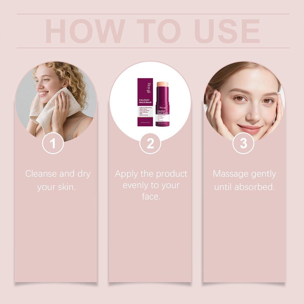 Multi-Effect Facial Care Balm Stick - 9g Portable Moisturizing Stick for Fa X2O2