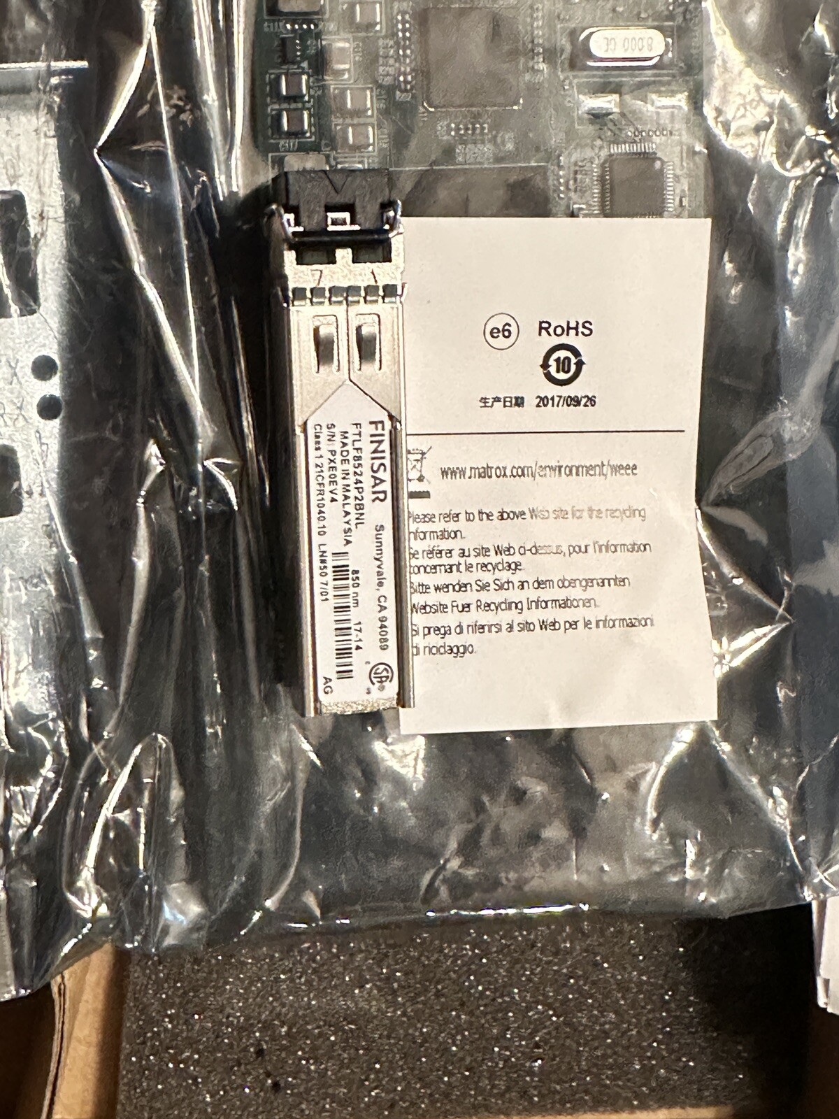 Matrox *New*KVM Extender COMBO Extio XTO2A-FESLPAF Fiber Card&XT02-F2408F 4Port