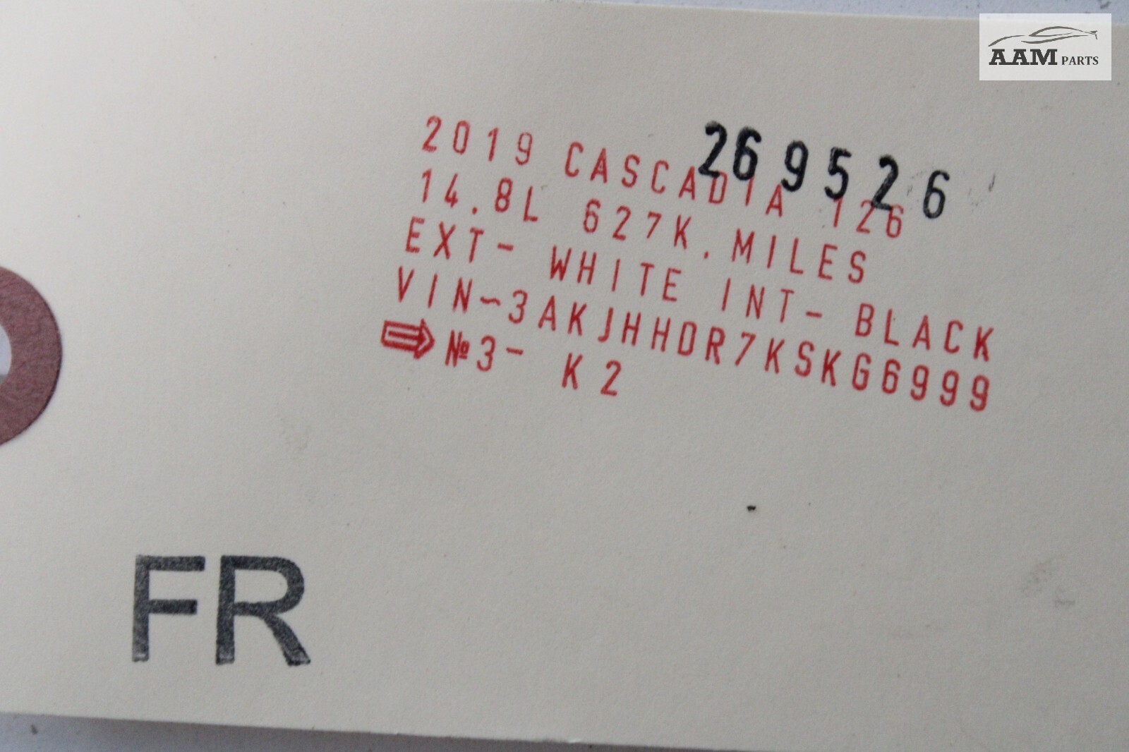 2018-2024 FREIGHTLINER CASCADIA FRONT RIGHT BUMPER SPLASH SHIELD BRACKET OEM