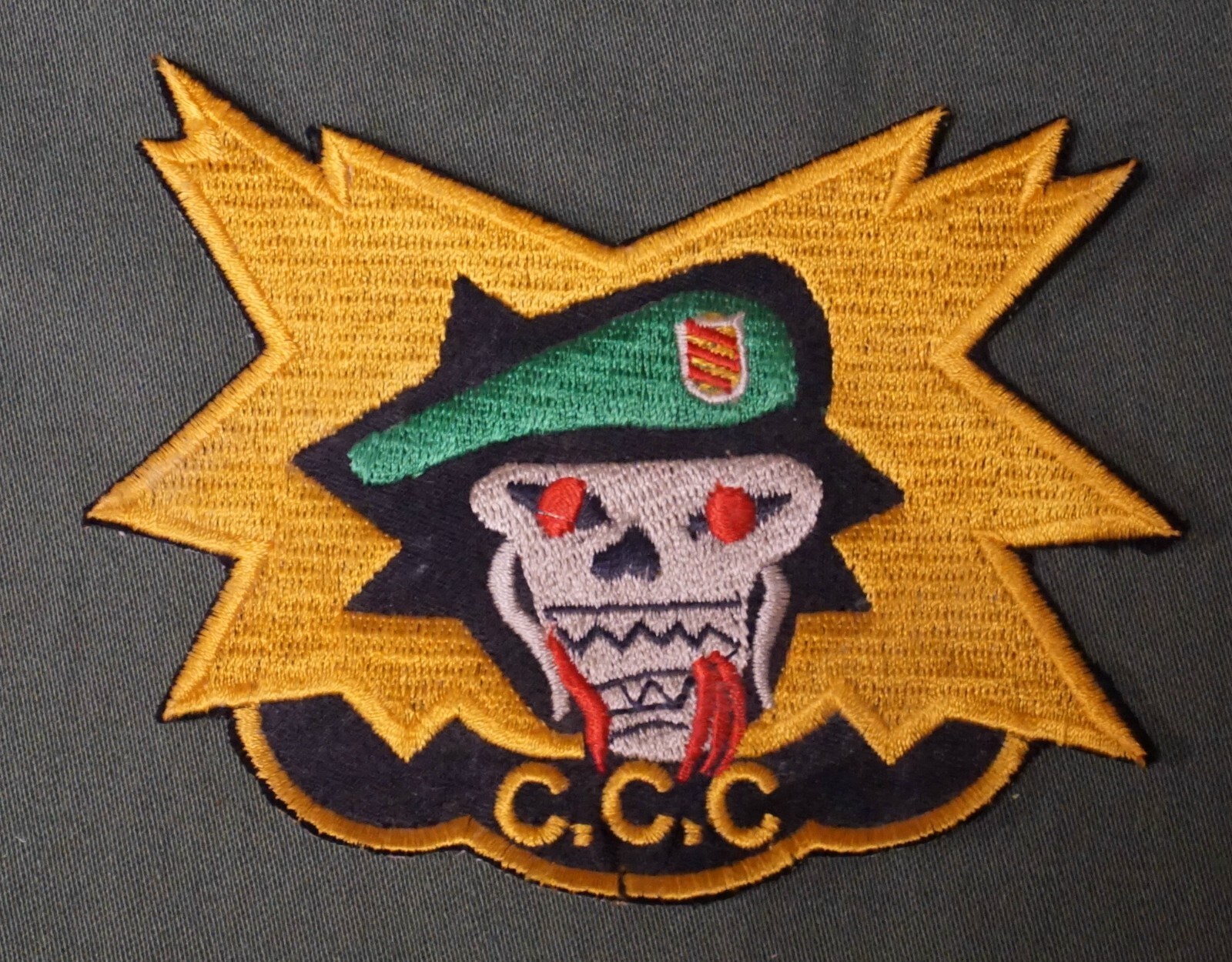 Special Forces C.C.C pocket patch nice repro (LOC = Top Locker 8)