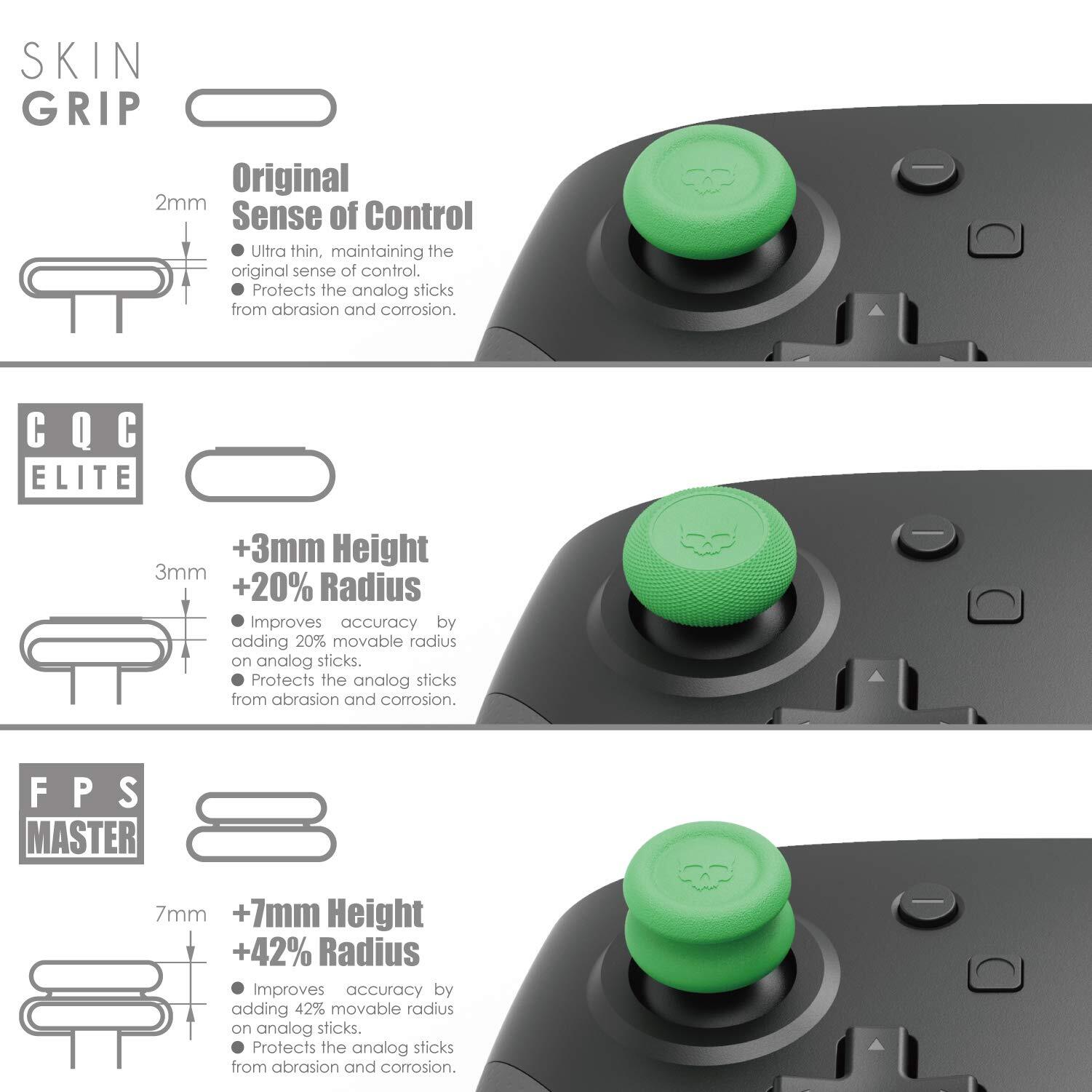 Skull & Co. Skin CQC FPS Thumb Grips for for SwitchPro/PS5/PS4 Controller 6PCS