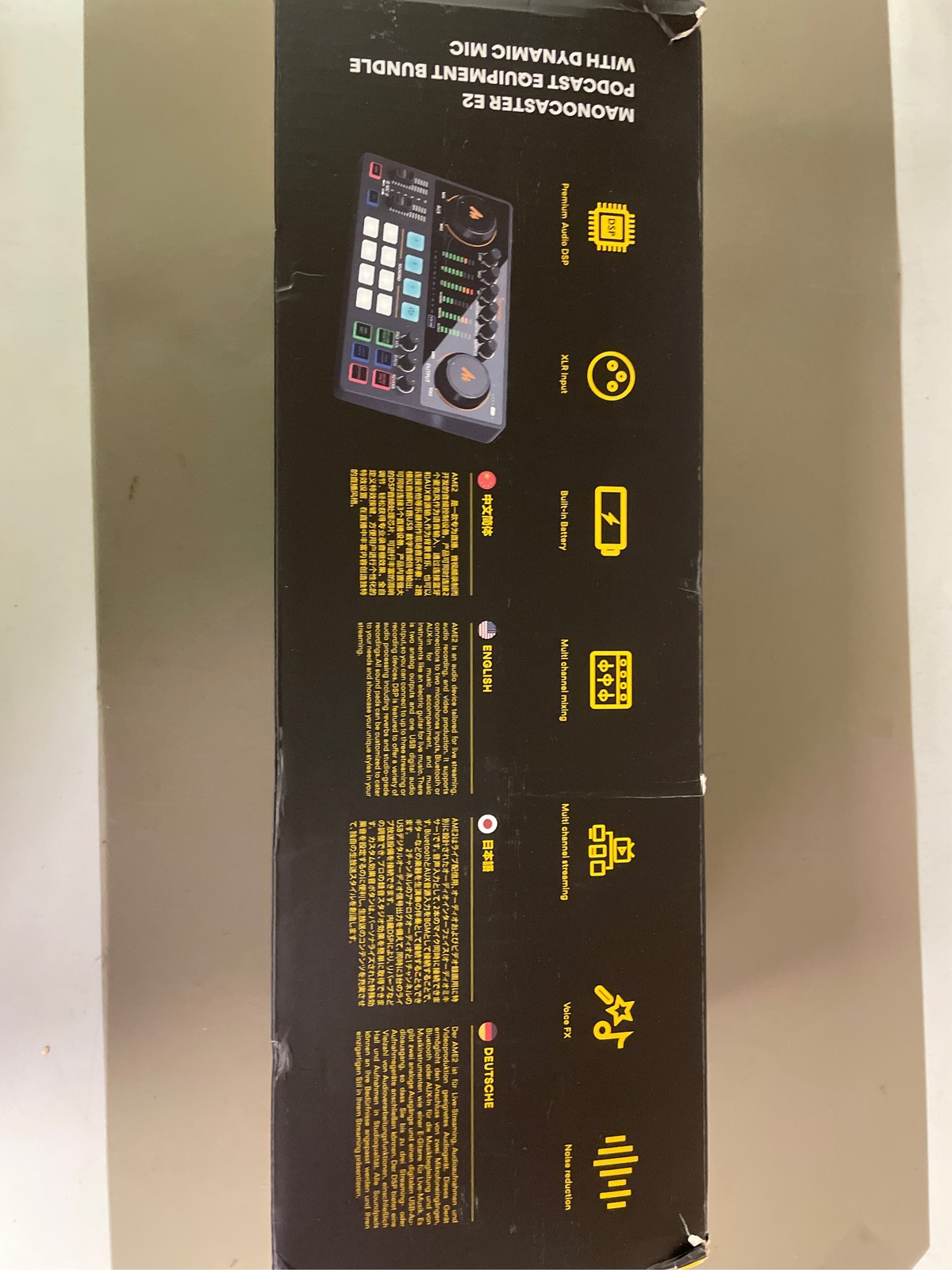 MAONO Podcast Equipment Bundle 10 Channel Audio Interface and XLR Dynamic Microp
