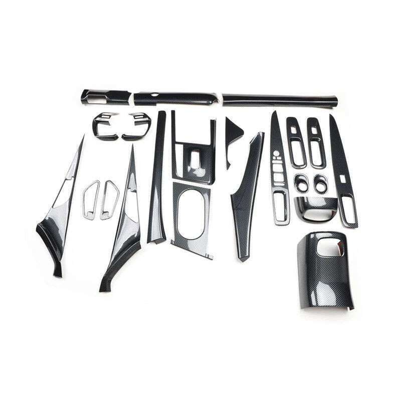 For Hyundai Elantra 2021-2025 ABS Carbon Fiber Car Interior Gear Door Stickers