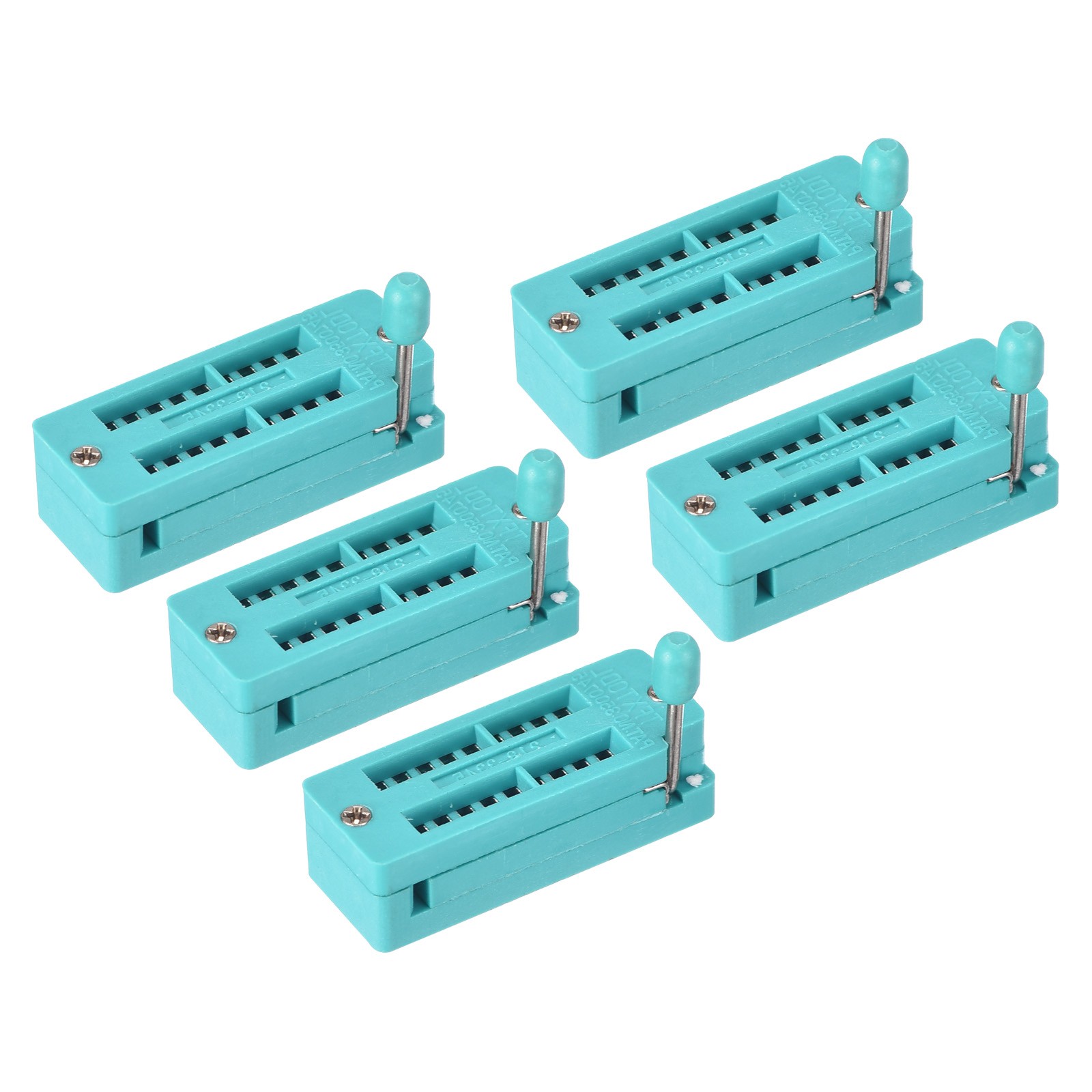 Universal IC Test ZIF Socket 18 Pin 3.0mm Pitch for Microcontroller, Chip 5 Pack
