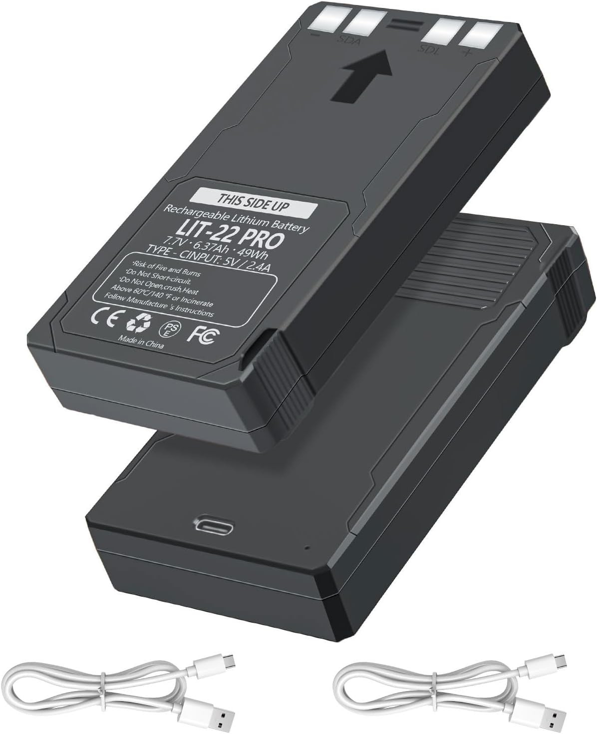 Rechargeable LIT-22 Battery 2Pack Compatible with Trail Camera Flex-M Flex G-36