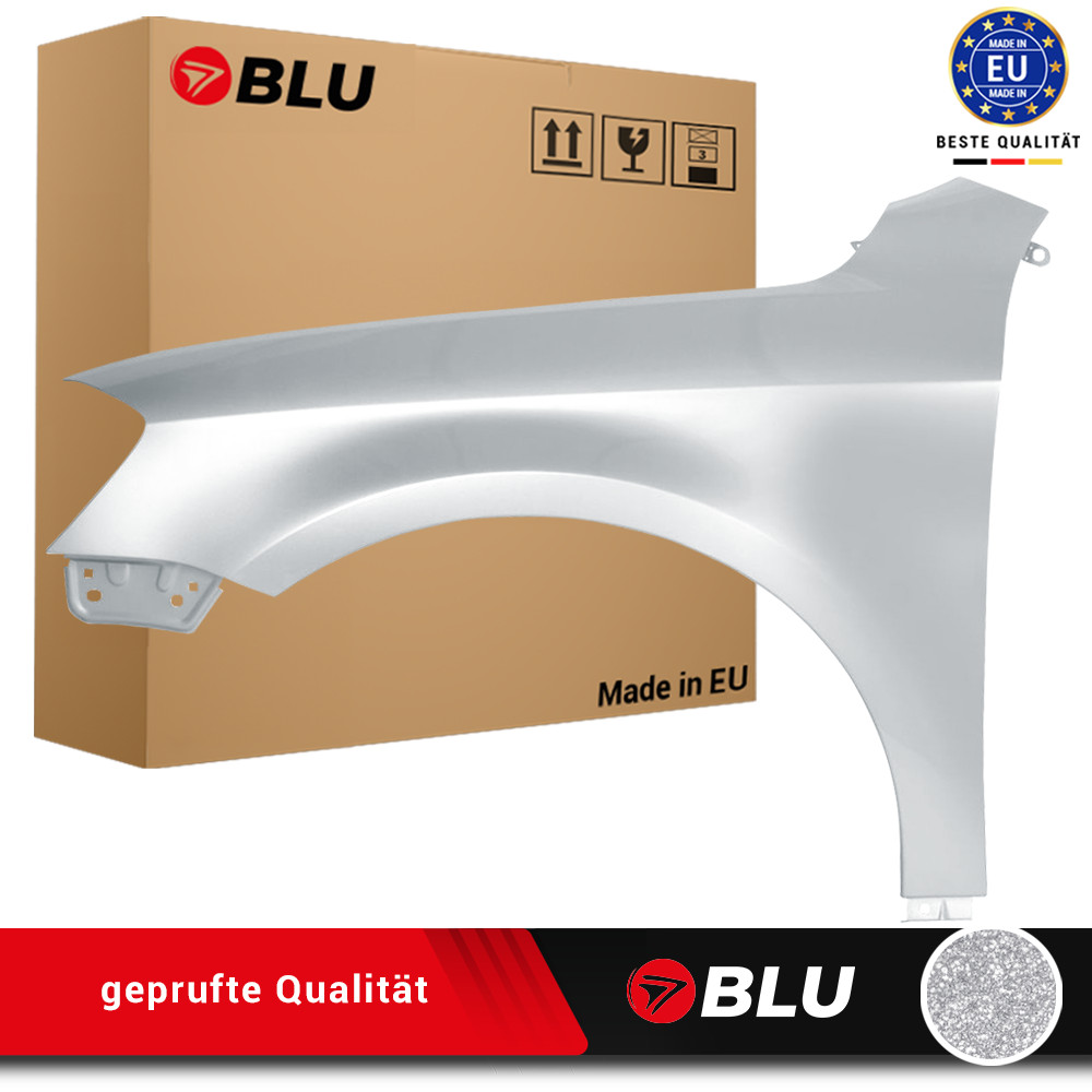 Fender For VW Passat B7 LA7W Left Silver 10-14 Front Painted Reflex Silver